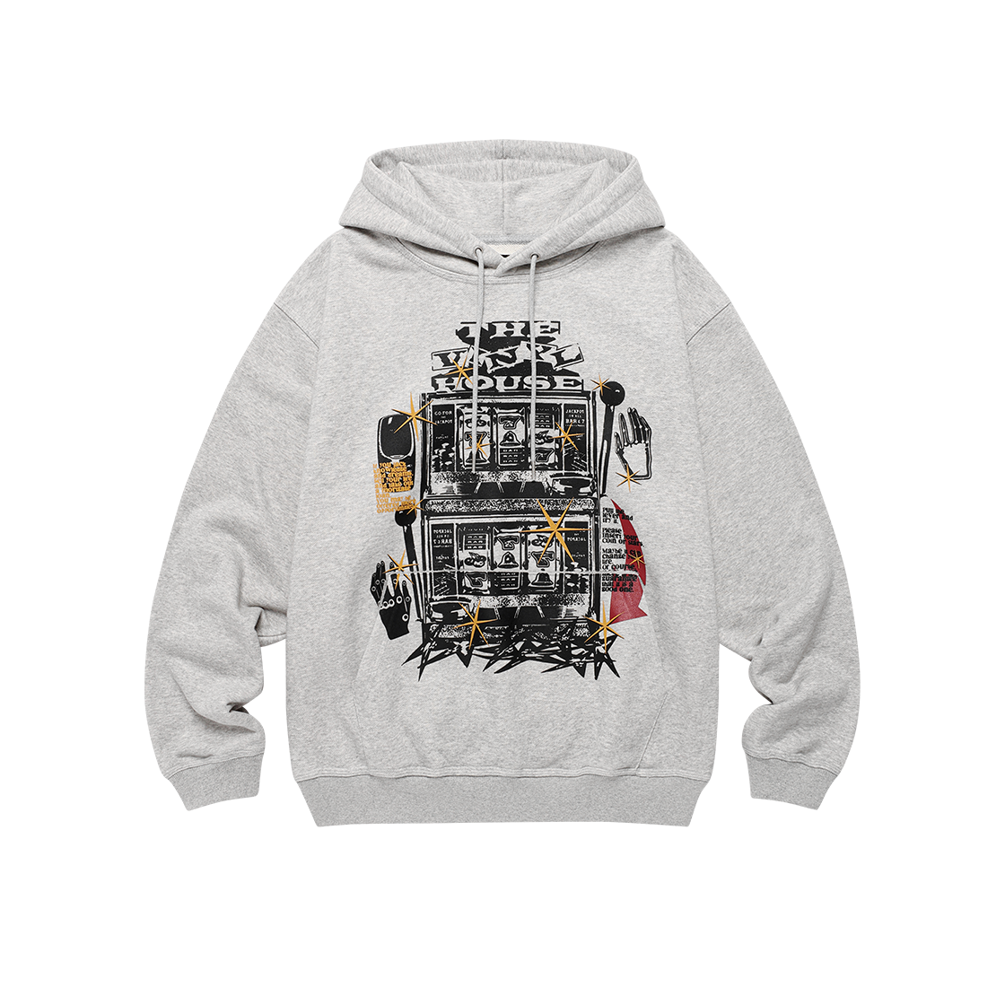 더바이닐하우스 스타 슬롯 머신 후디 그레이