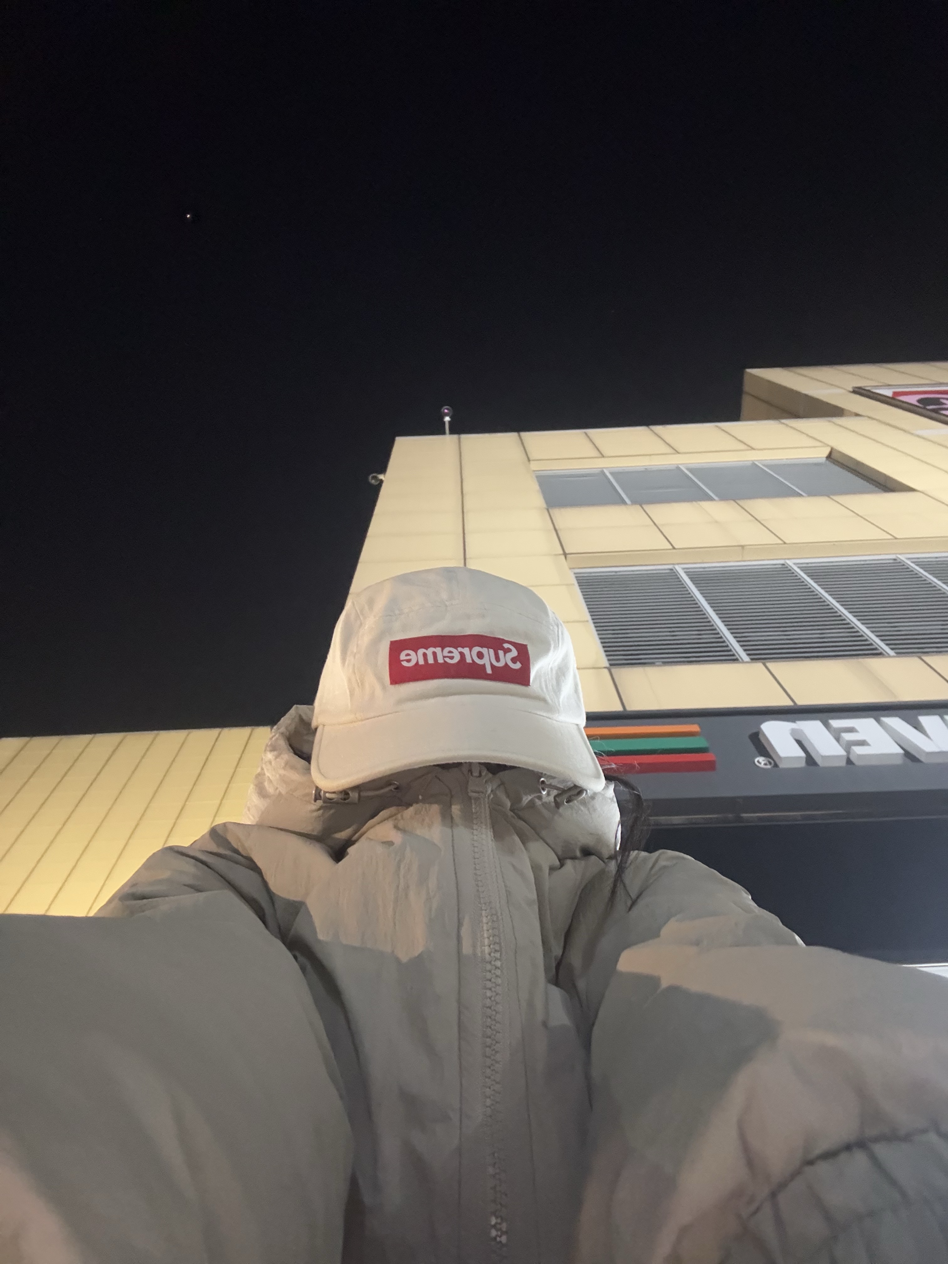 Supreme Denim Camp Cap Natural - 23SS 착용 스타일