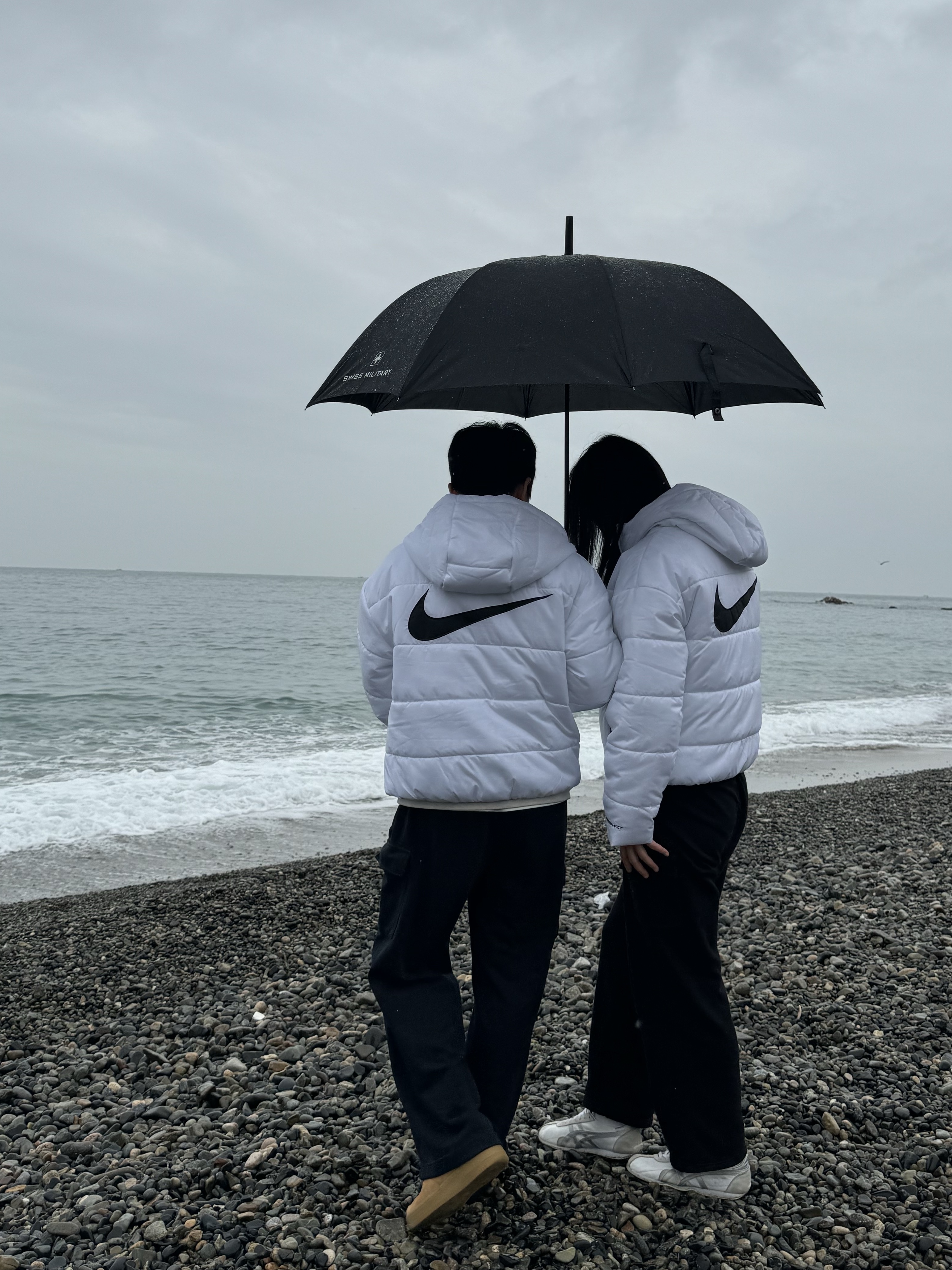 (W) Nike Therma-Fit Repel Classic Puffer Jacket White - Asia 착용 스타일