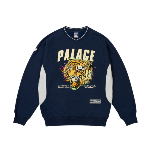 ★25SS WEEK1★Palace APPLIQUE TEAM CREW ☆25SS WEEK1☆Palace APPLIQUE TEAM CREW