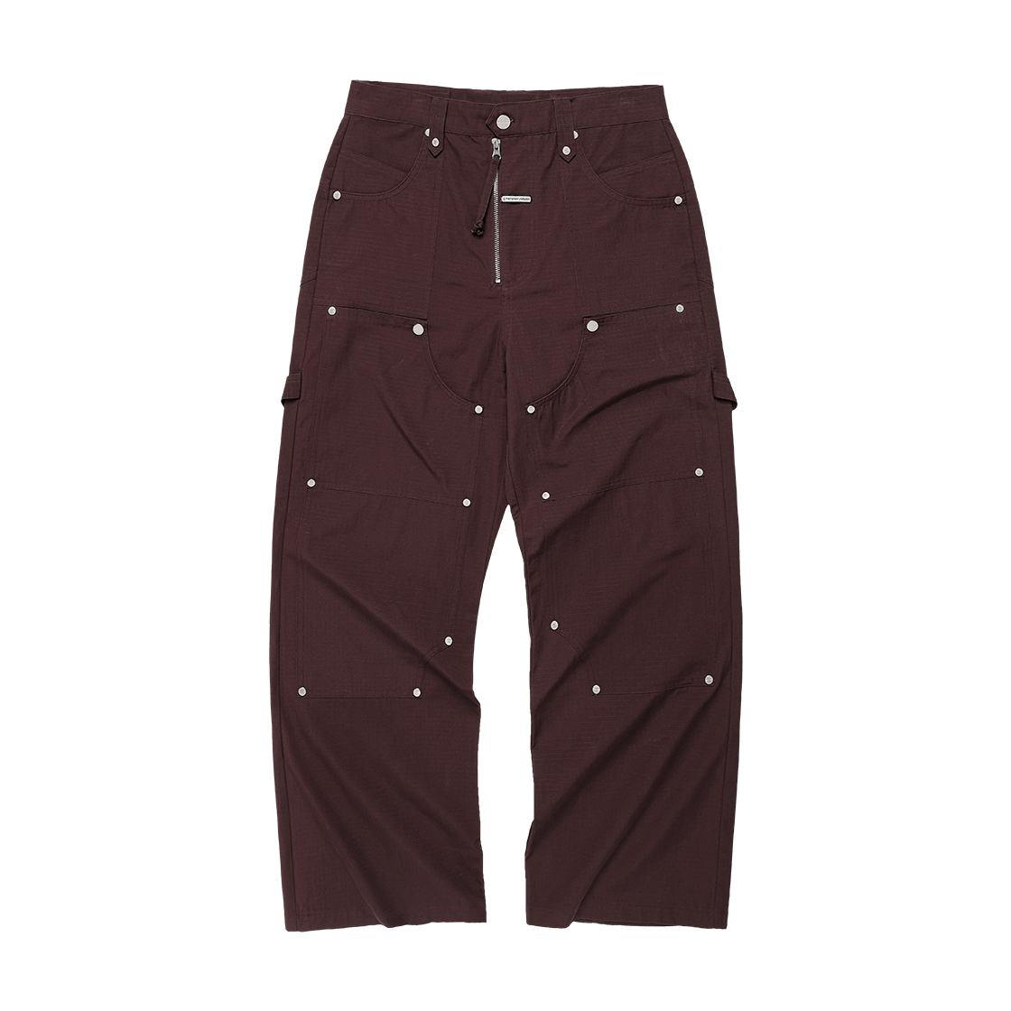 VH2FSUPA10ABG Thevinylhouse Open Double Knee Pants Burgundy
