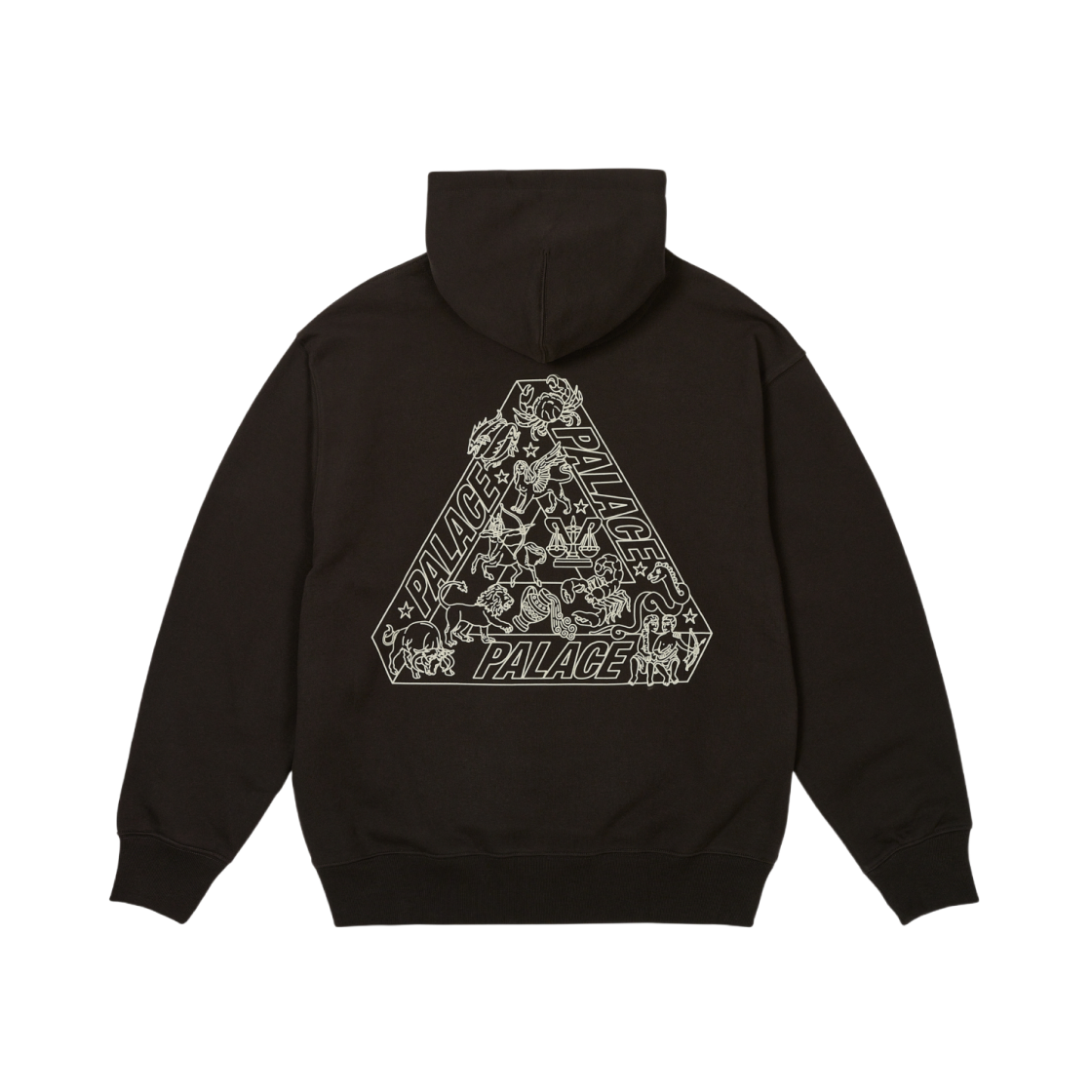 팔라스 조디악 트라이퍼그 후드 블랙 - 25SS | Palace | KREAM