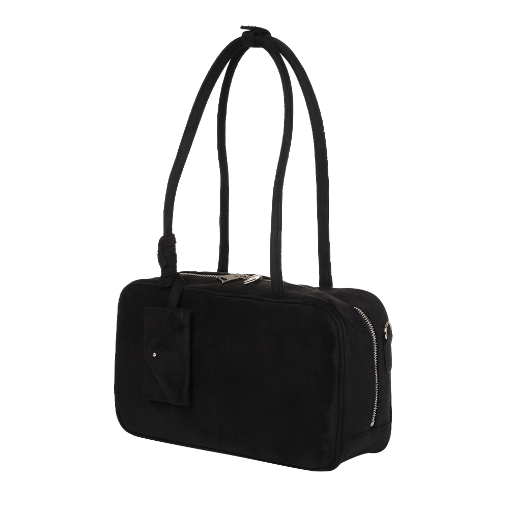 아노에틱 스웨이드 토트백 위드 카드케이스 블랙(Anoetic Suede Tote Bag With Cardcase Black) - 2