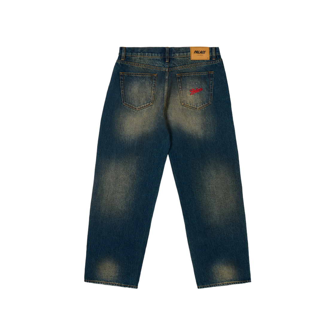 팔라스 P90 배기 진 샌드 워시 인디고 - 25SS | Palace | KREAM
