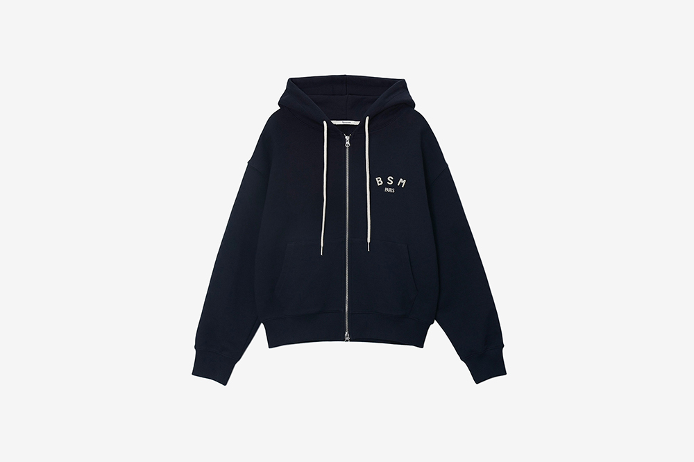 벤시몽 비에스엠 스몰 로고 집업 네이비 | Bensimon | KREAM Bensimon BSM Small Logo Zip Up Navy