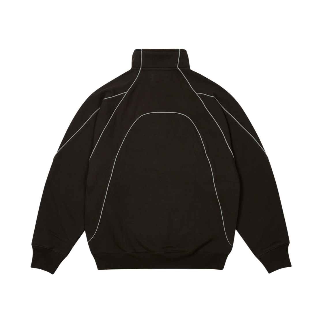 PALACE 25SPRING PATCHWORK ZIP KNIT BLACK