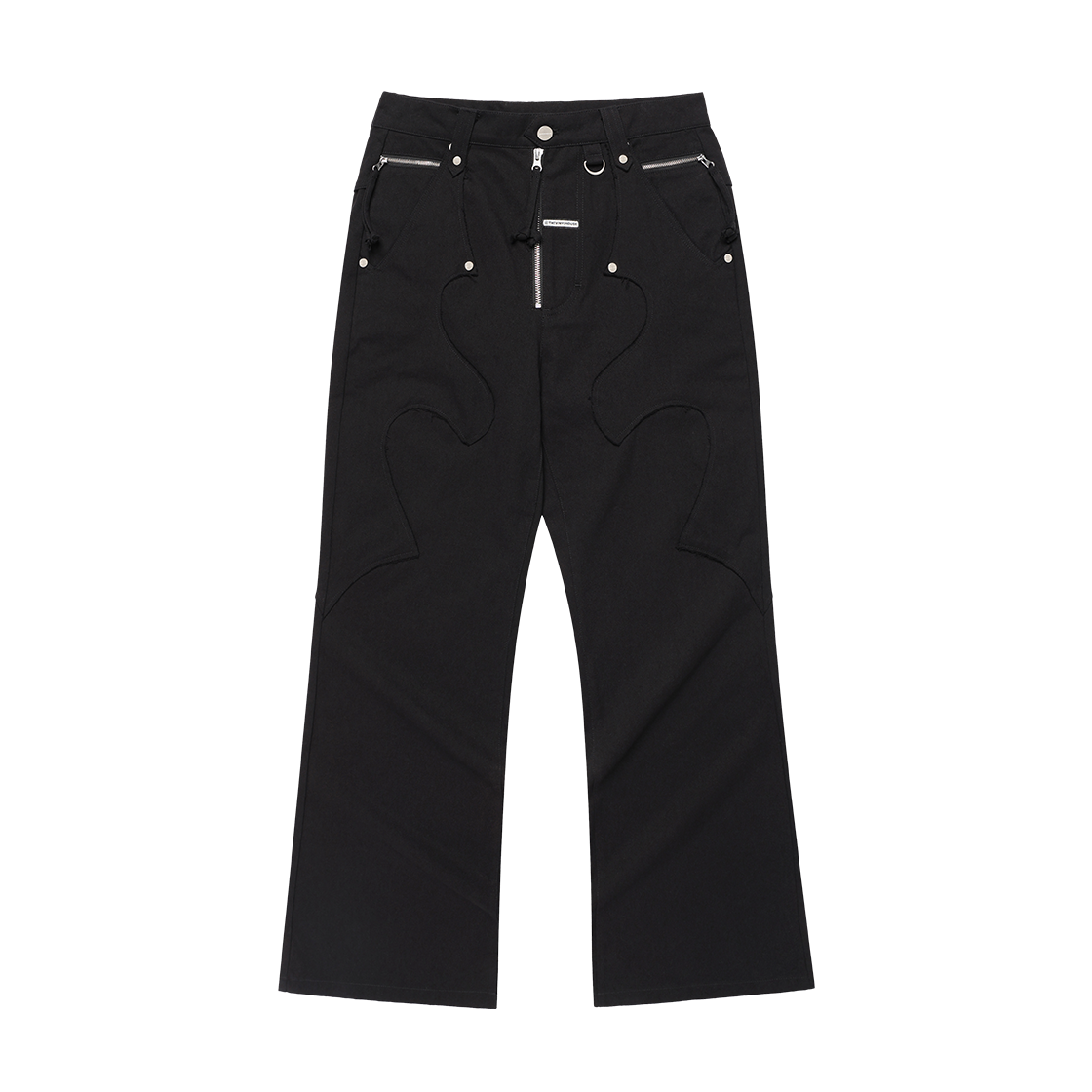 VH2FSUPA12ABK Thevinylhouse Western Boots Cut Pants Black