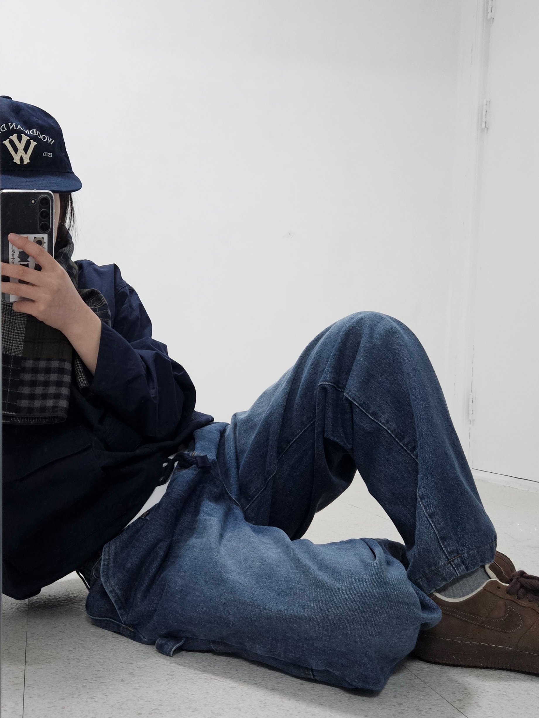 (W) Nike Air Force 1 '07 Cacao Wow 착용 스타일 - 5