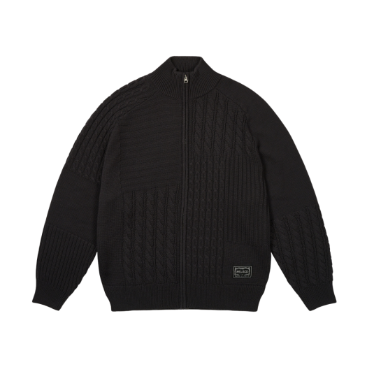 팔라스 패치워크 집 니트 화이트 - 25SS | Palace | KREAM 팔라스 패치워크 집 니트 화이트 - 25SS | Palace | KREAM
