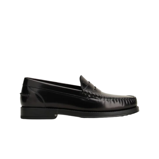 Tod's Leather Loafers Black