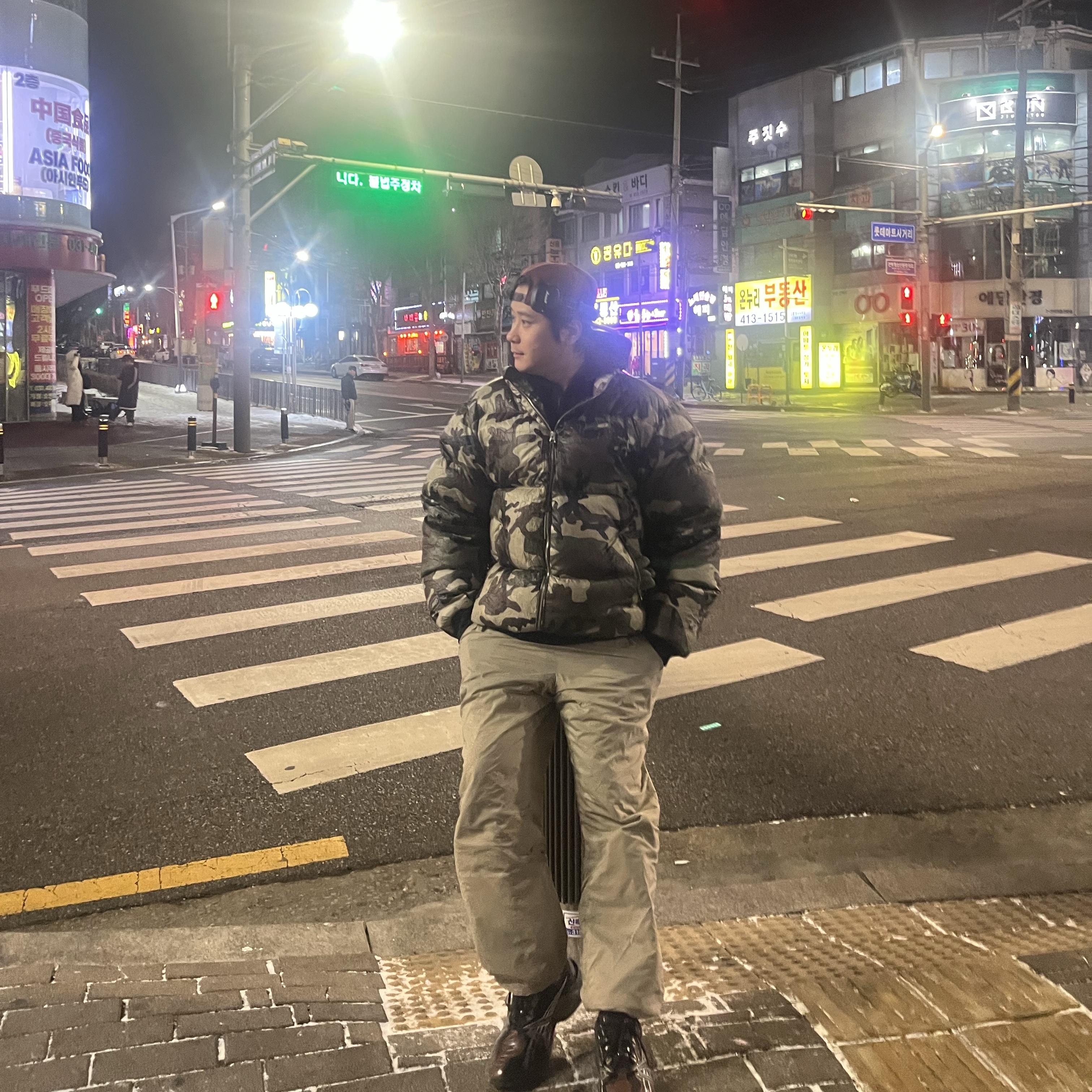 Stussy Wrinkled Nylon Down Puffer Woodland Camo, Asics HN2-S Protoblast Chocolate Brown 착용 스타일