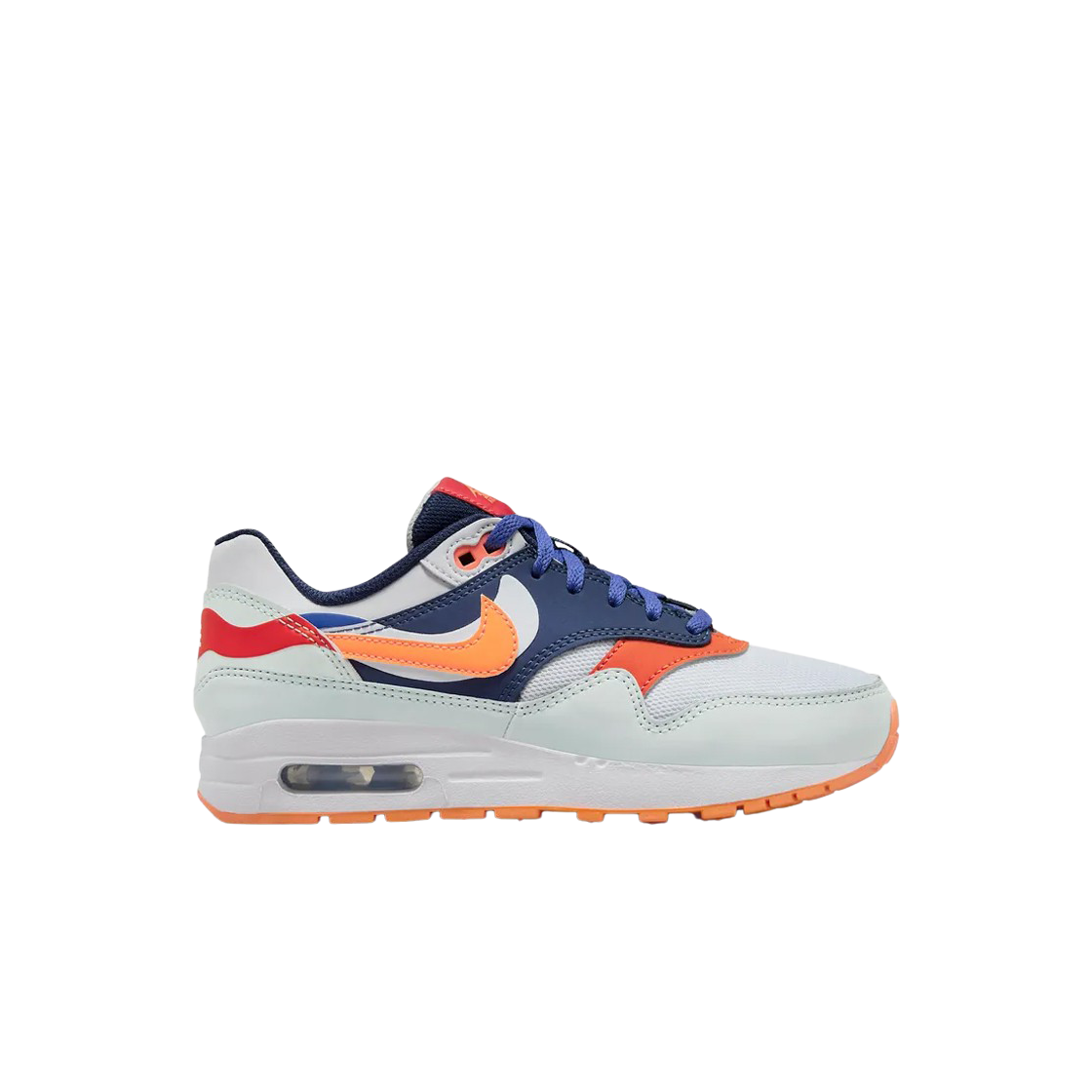 (GS) 나이키 에어맥스 1 SE 라이트 실버 미드나잇 네이비((GS) Nike Air Max 1 SE Light Silver Midnight Navy) - 1