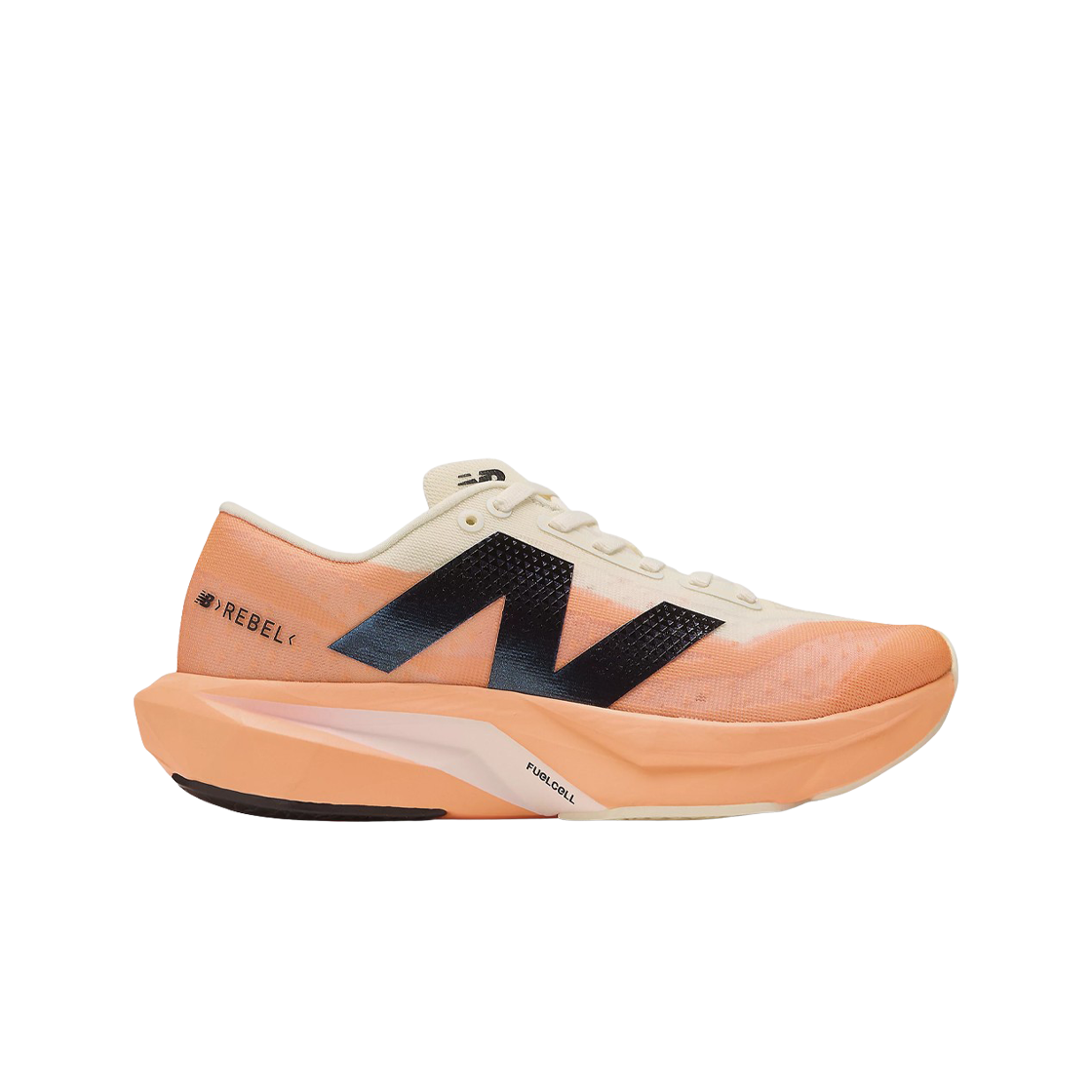 (W) 뉴발란스 퓨어셀 레벨 v4 핫 망고 앙고라 - D 와이드((W) New Balance Fuelcell Rebel v4 Hot Mango Angora - D Wide)