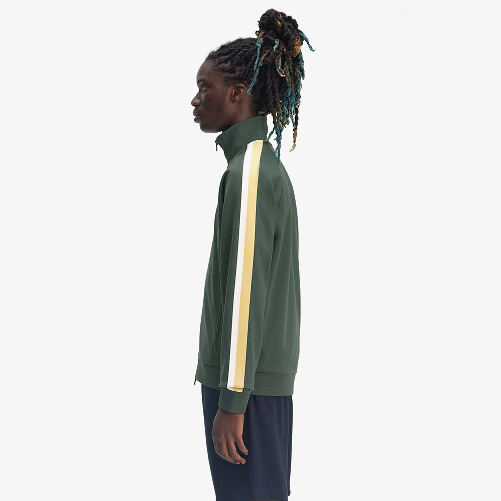 프레드페리 투 컬러 테잎 트랙재킷 코트 그린(Fred Perry Two Colour Tape Track Jacket Court Green) - 3