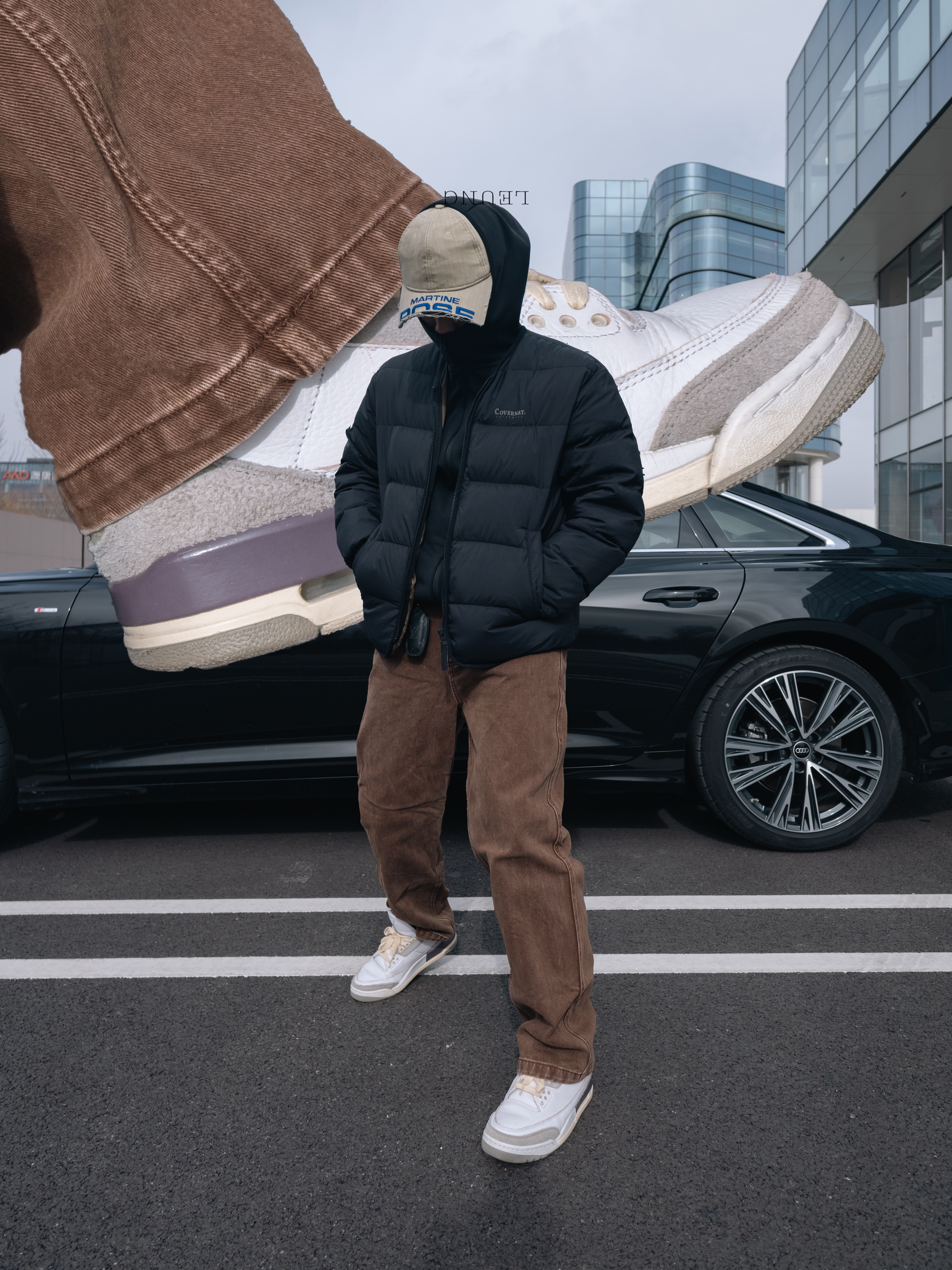 (W) Jordan 3 x A Ma Maniere Retro SP 착용 스타일 - 1