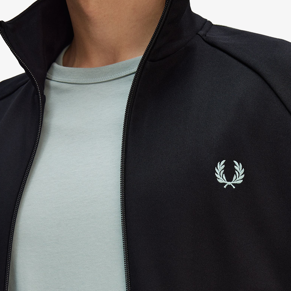 프레드페리 투 컬러 테잎 트랙재킷 블랙(Fred Perry Two Colour Tape Track Jacket Black) - 5