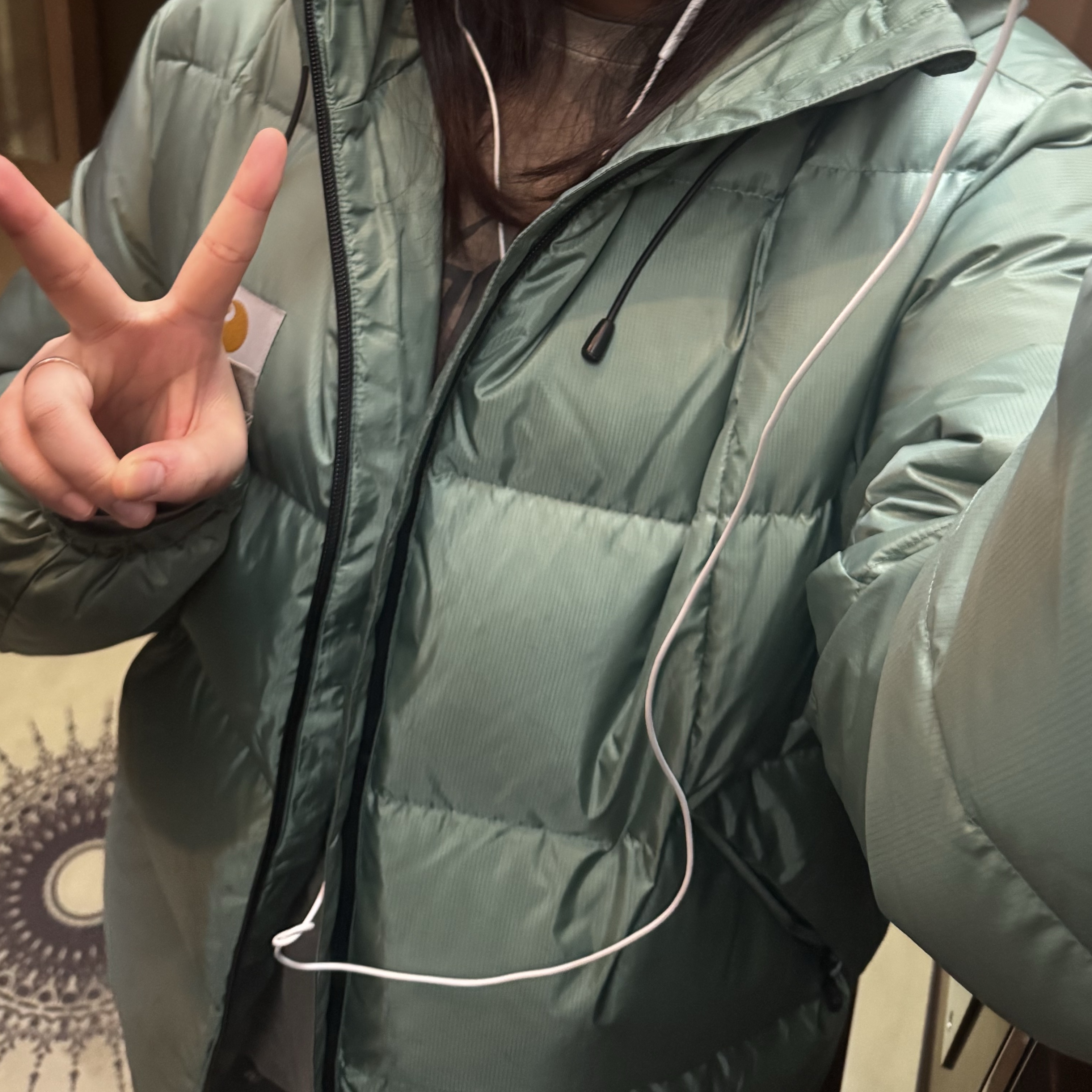 Carhartt WIP Aspen Jacket Alpha Green 착용 스타일