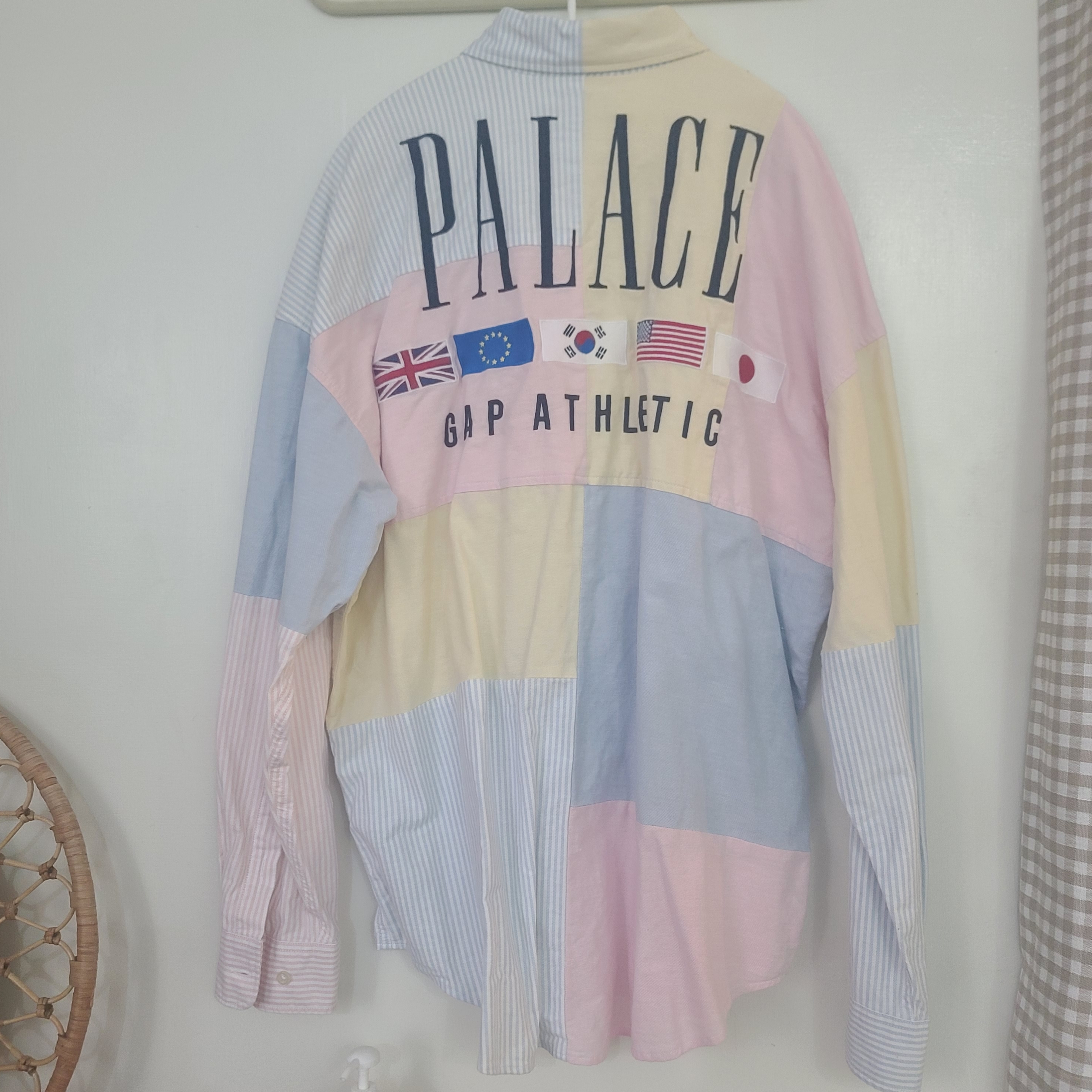 Palace x Gap Oxford Drop Shoulder Multi - 24SS 착용 스타일 - 1