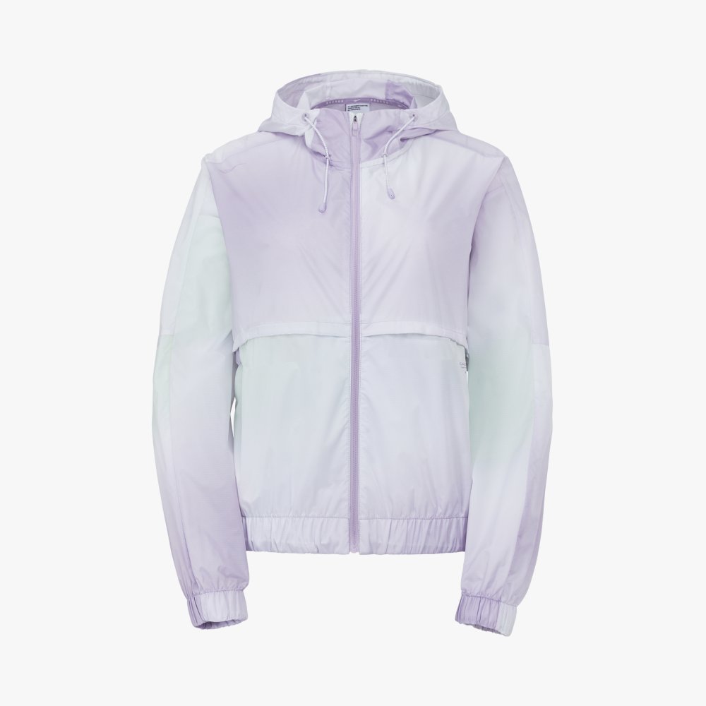 프로-스펙스 후디드 가오리 핏 통기 러닝 자켓 라일락(PRO-SPECS Hooded Breathable Running Jacket Lilac) - 2
