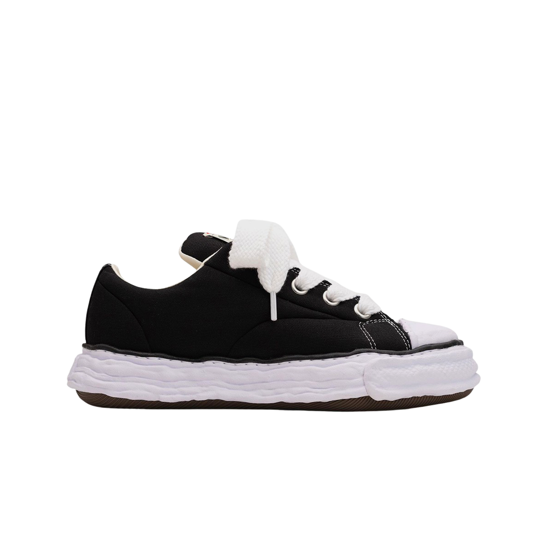 메종 미하라 야스히로 피터슨23 OG 솔 패디드 캔버스 로우탑 스니커즈 블랙(Maison Mihara Yasuhiro Peterson23 OG Sole Padded Canvas Low-top Sneakers Black) - 1