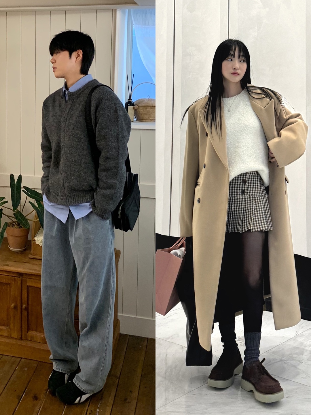 Millo Women Cut Off Pleated Skirt Charcoal Gray, Porter Tanker Shoulder Bag S Black 착용 스타일 - 3