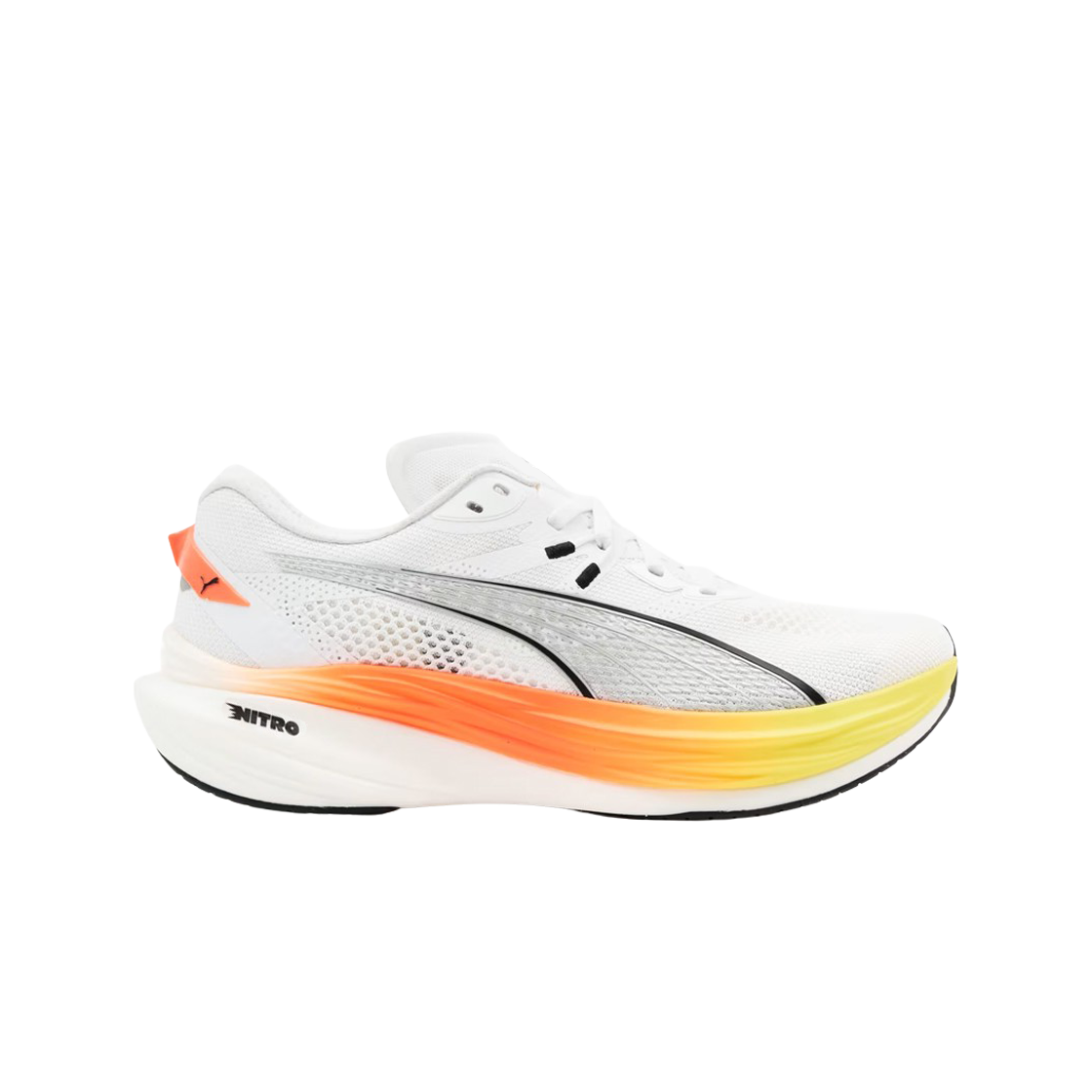 378449-05 Puma Deviate Nitro 3 Wide White Flame Flicker