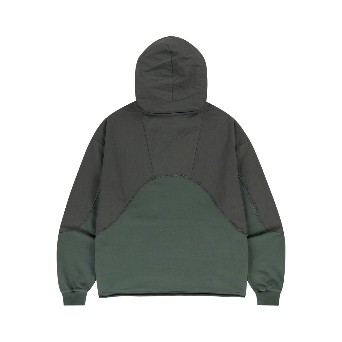 오프그리드 커브드 인시전 헤비 스웨트 후드티 카키(OFFGRID Curved Incision Heavy Sweat Hoodie Khaki) - 2