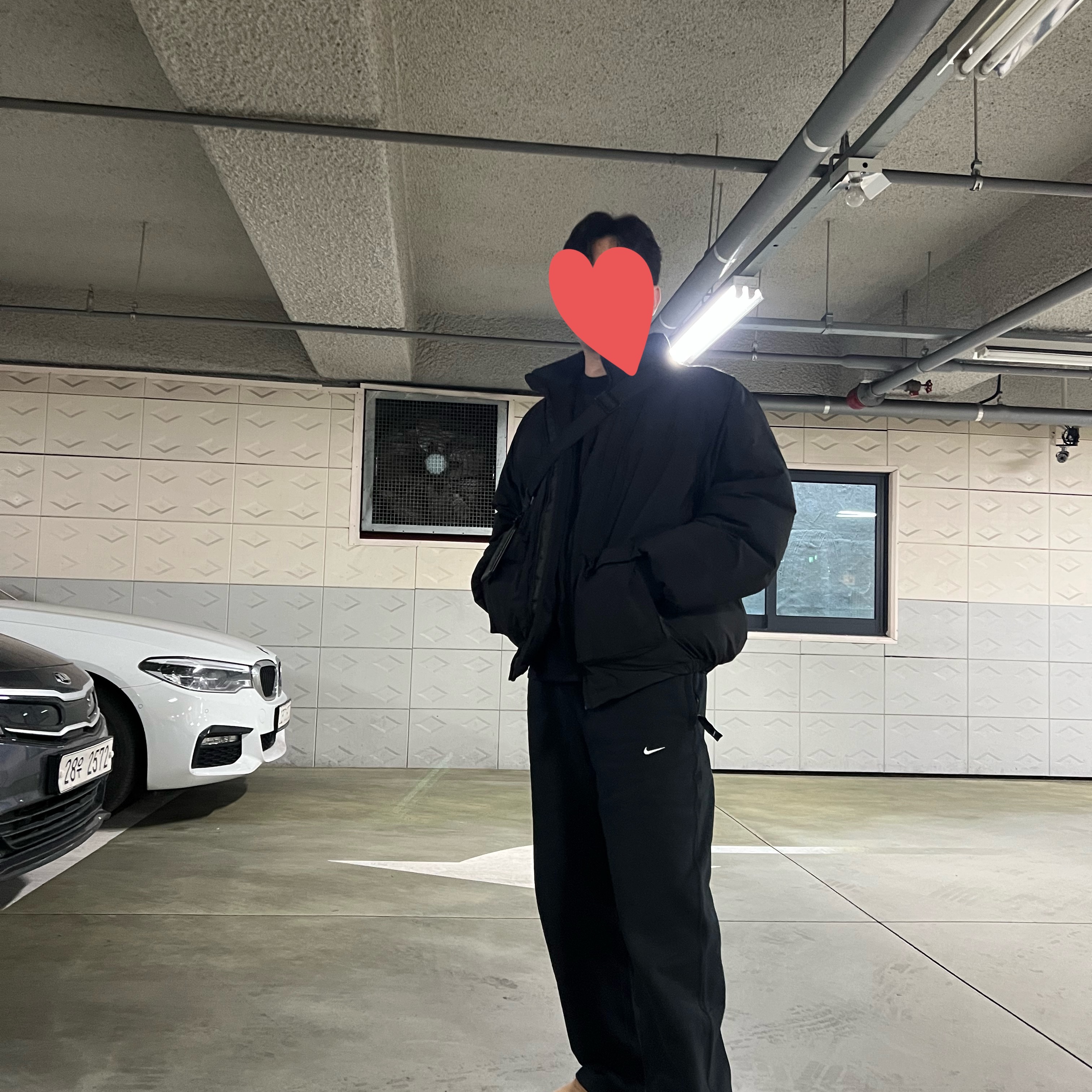 Nike NSW Swoosh Open Hem Fleece Pants Black - Asia 착용 스타일 - 3