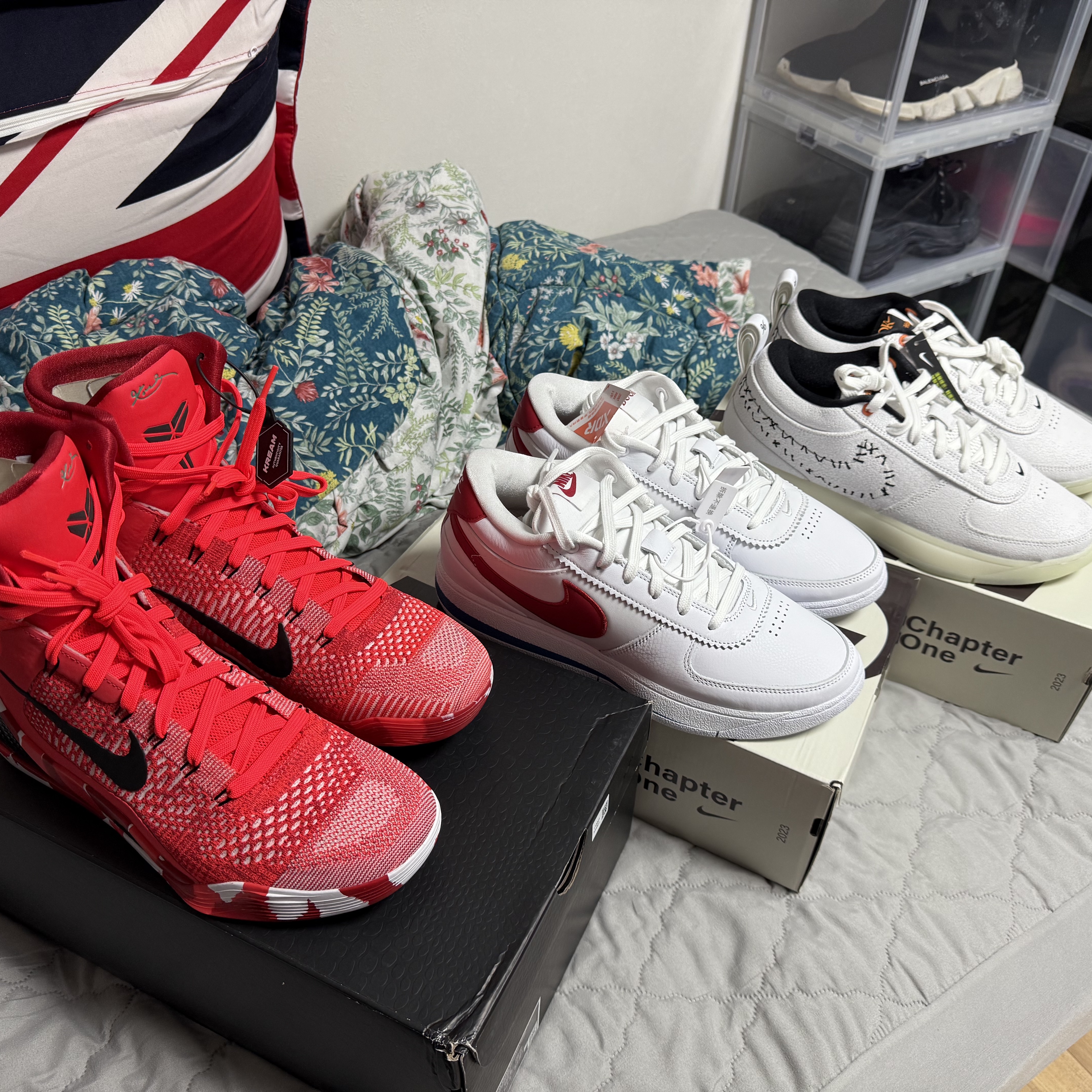 Nike Kobe 9 Elite High Protro Bright Crimson and Emerald Green, Nike Book 1 EP Forrest Gump 착용 스타일