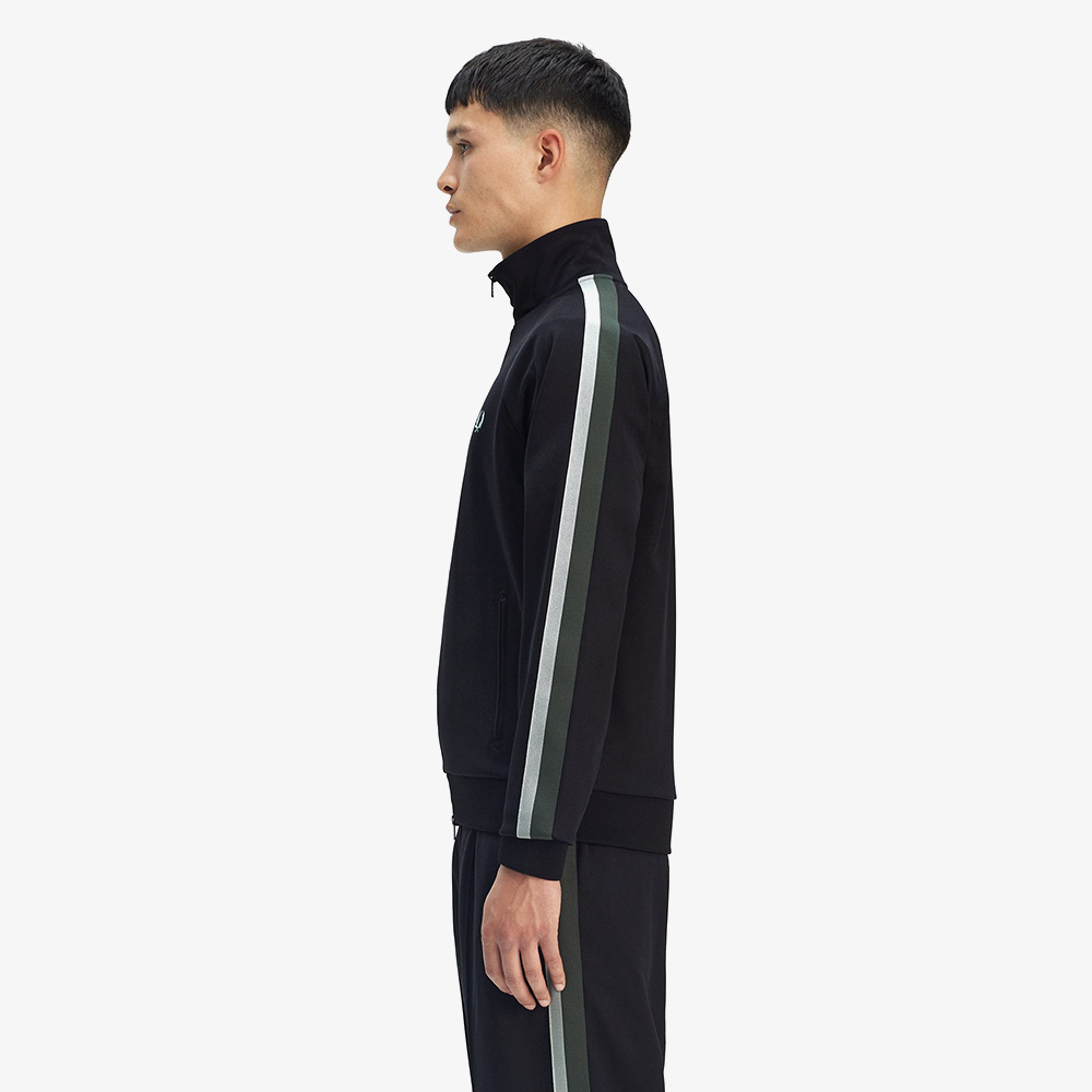 프레드페리 투 컬러 테잎 트랙재킷 블랙(Fred Perry Two Colour Tape Track Jacket Black) - 3