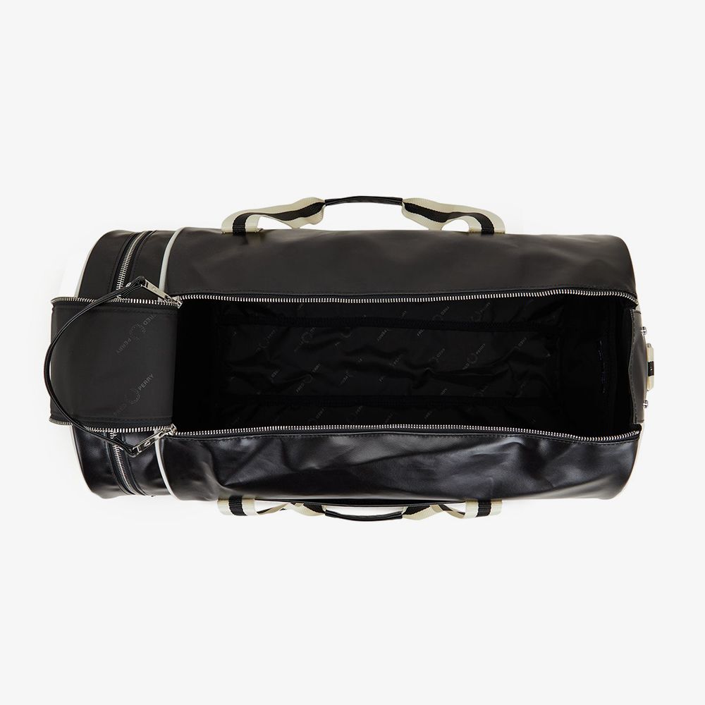 프레드페리 클래식 라지 배럴 백 블랙/에크루(Fred Perry Classic Large Barrel Bag Black/Ecru) - 4