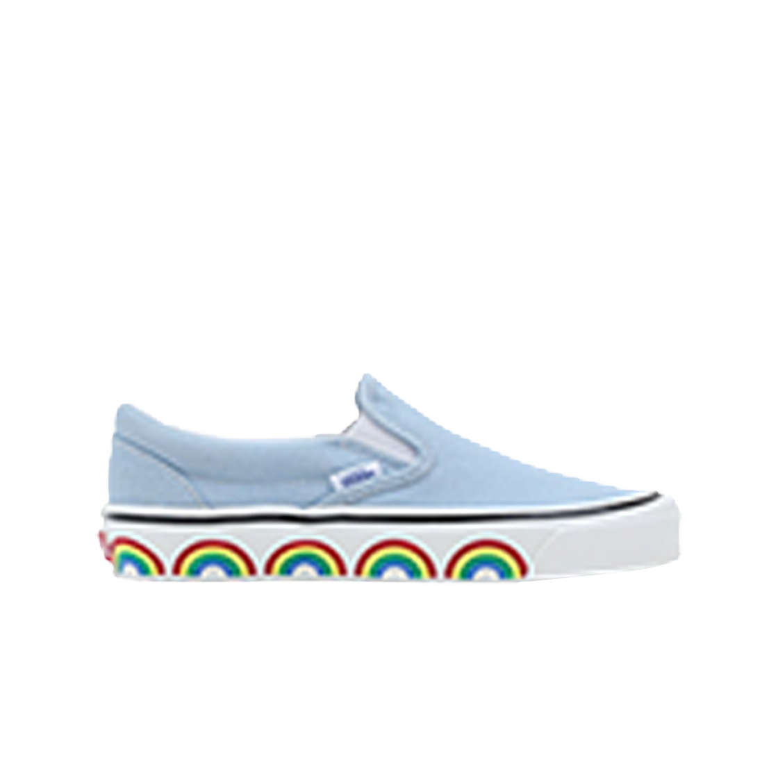 VN0A7Q58LTB1 Vans Classic Slip-On 98 DX Rainbow Tape Light Blue