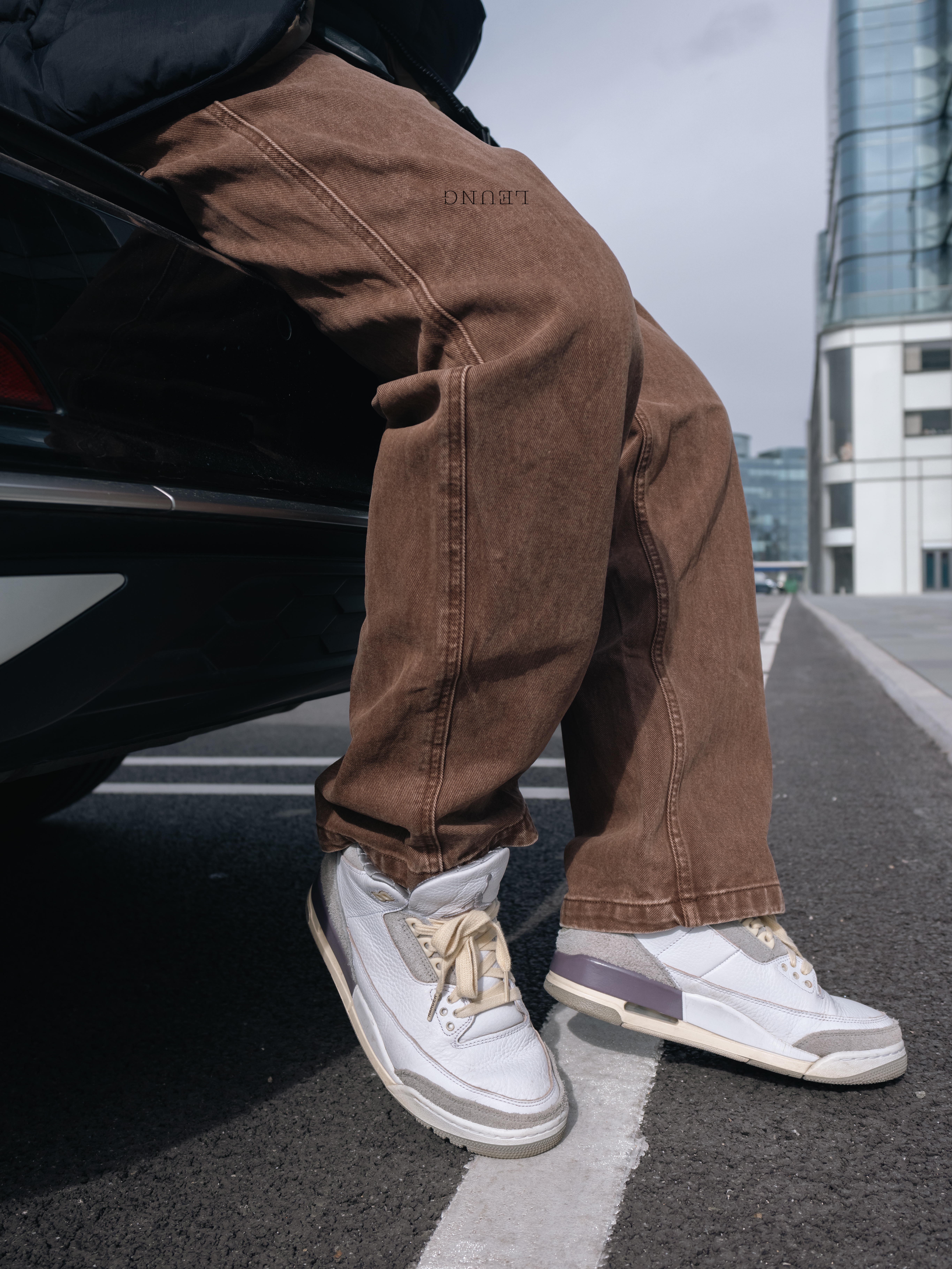 (W) Jordan 3 x A Ma Maniere Retro SP 착용 스타일 - 4