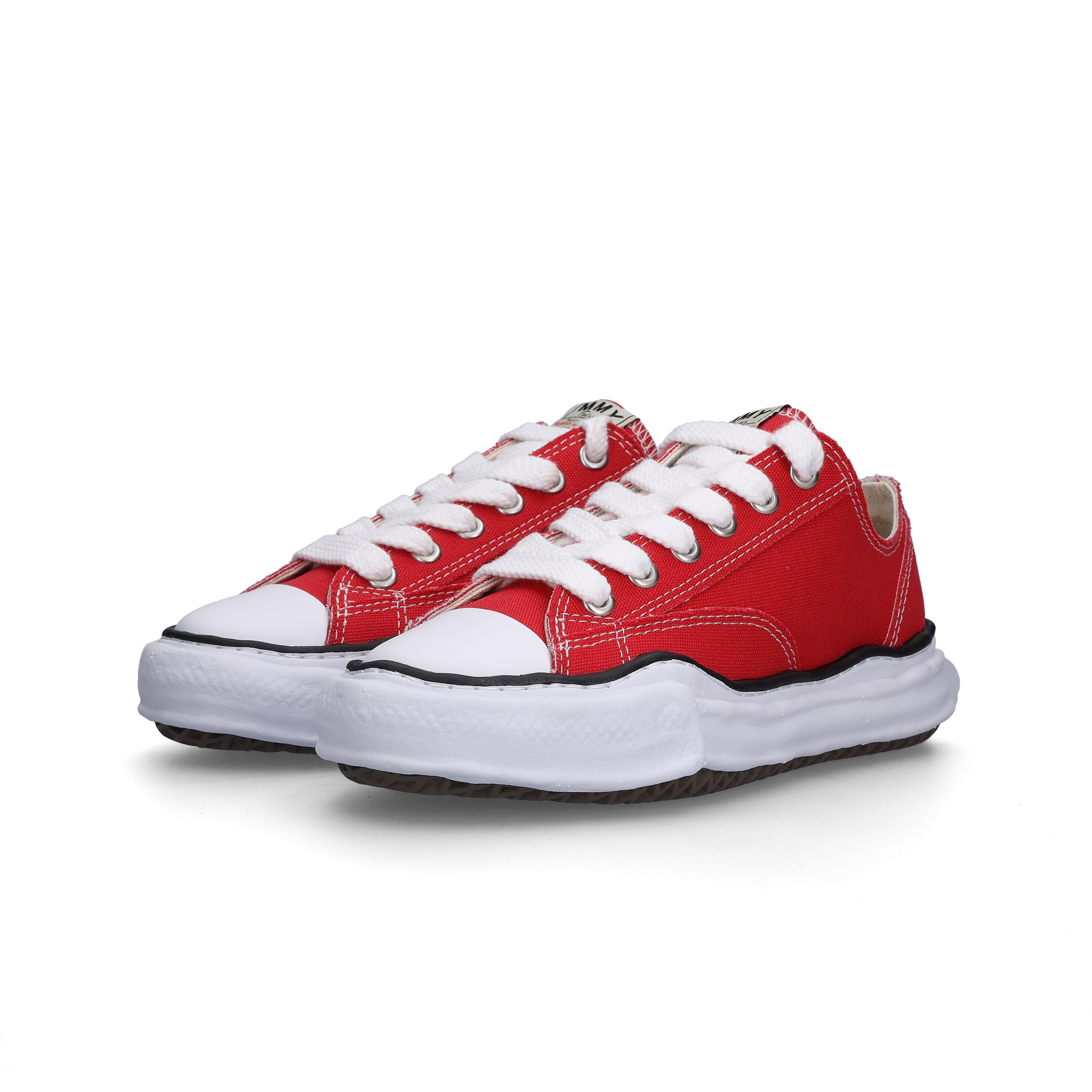 Maison Mihara Yasuhiro Peterson OG Sole Canvas Low Sneakers Red