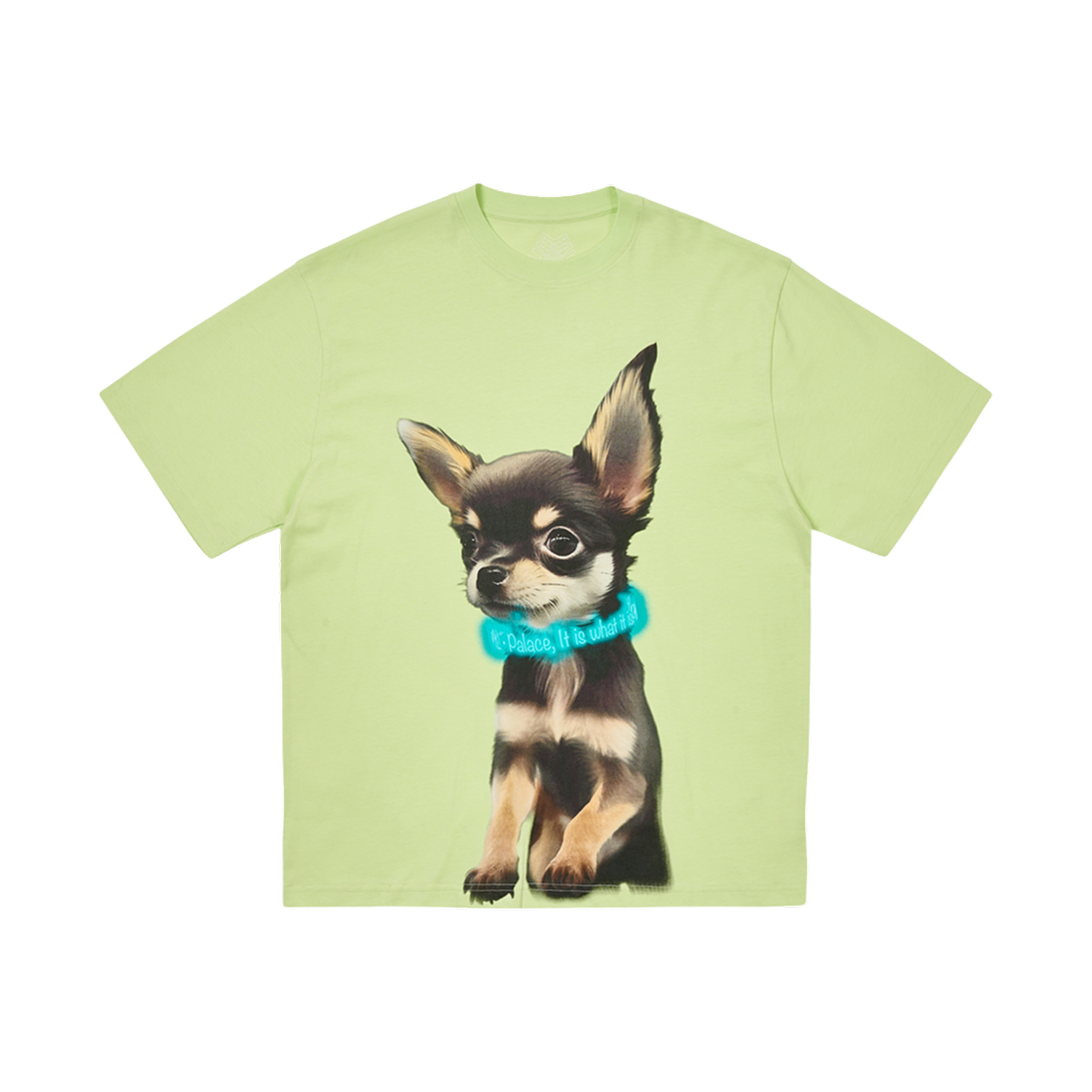 白S palace yappy T-SHIRT 25ss チワワ犬Tシャツ