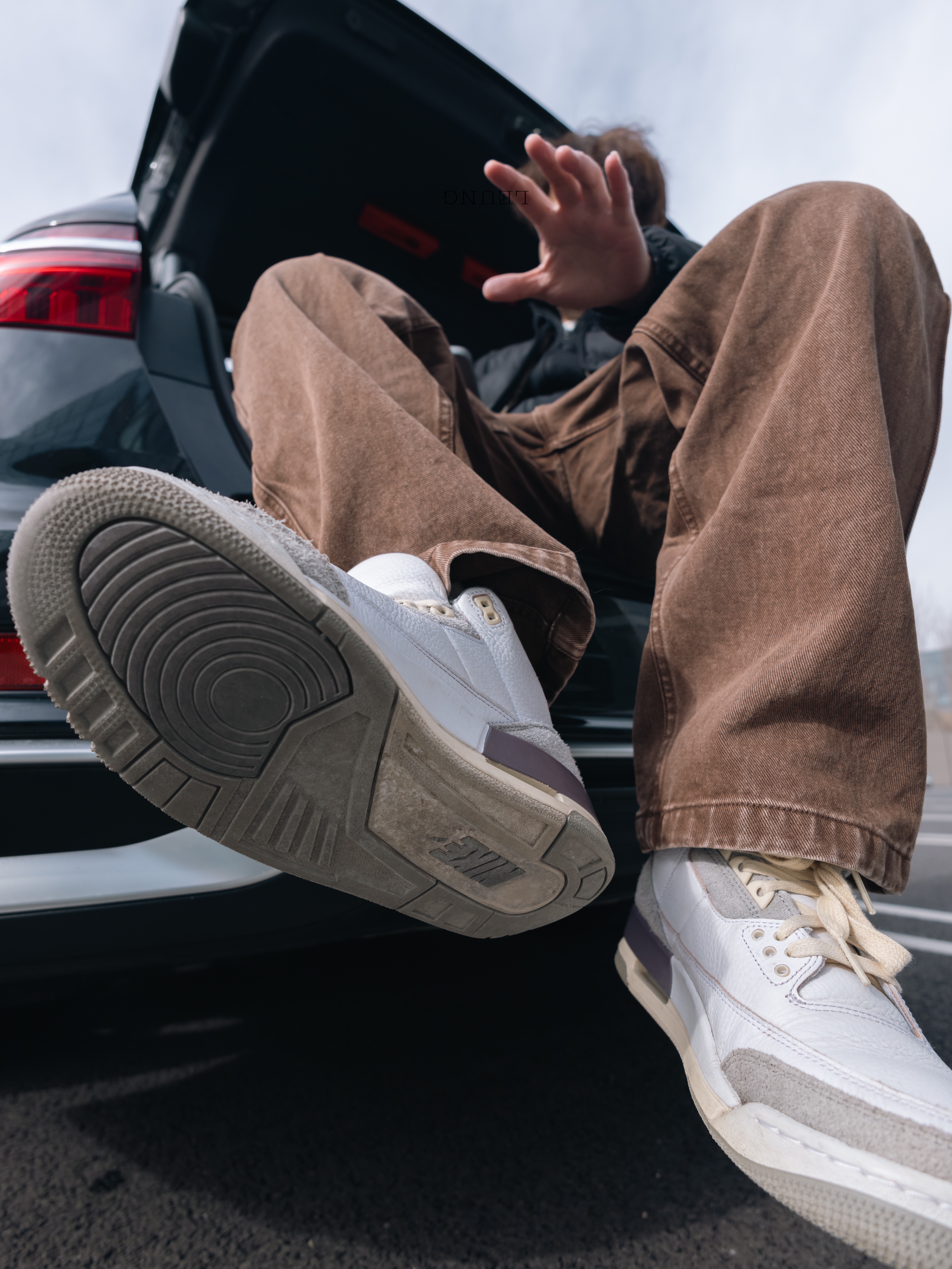(W) Jordan 3 x A Ma Maniere Retro SP 착용 스타일 - 3