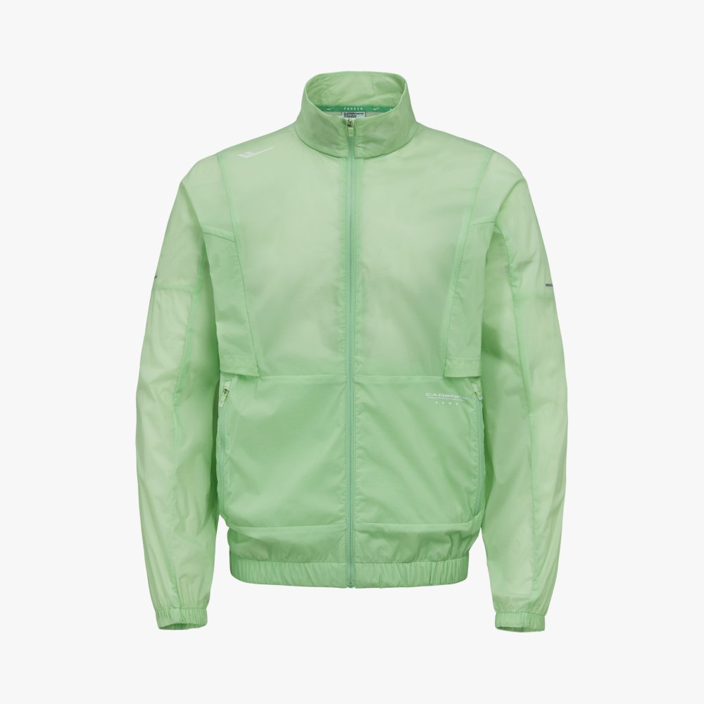 프로-스펙스 벤틀레이션 통기 러닝 자켓 라임(PRO-SPECS Ventilation Breathable Running Jacket Lime) - 2