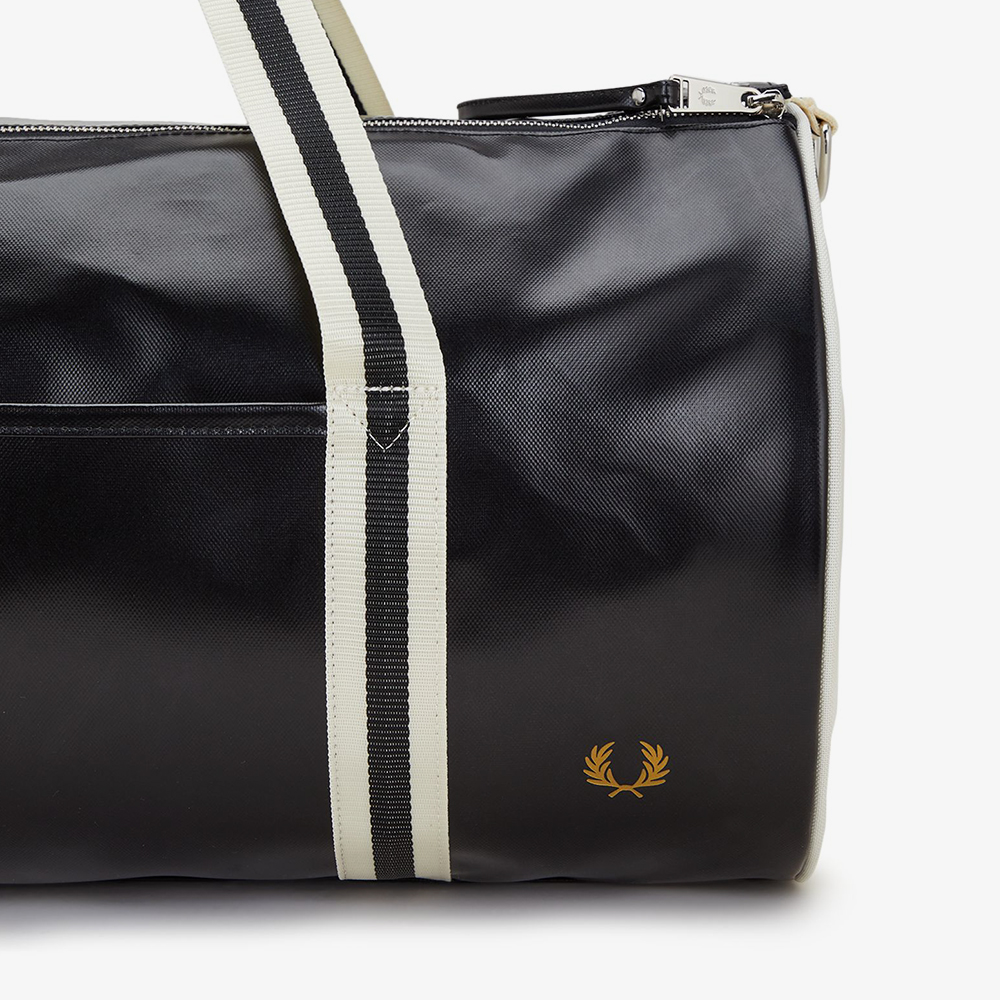프레드페리 클래식 라지 배럴 백 블랙/에크루(Fred Perry Classic Large Barrel Bag Black/Ecru) - 5