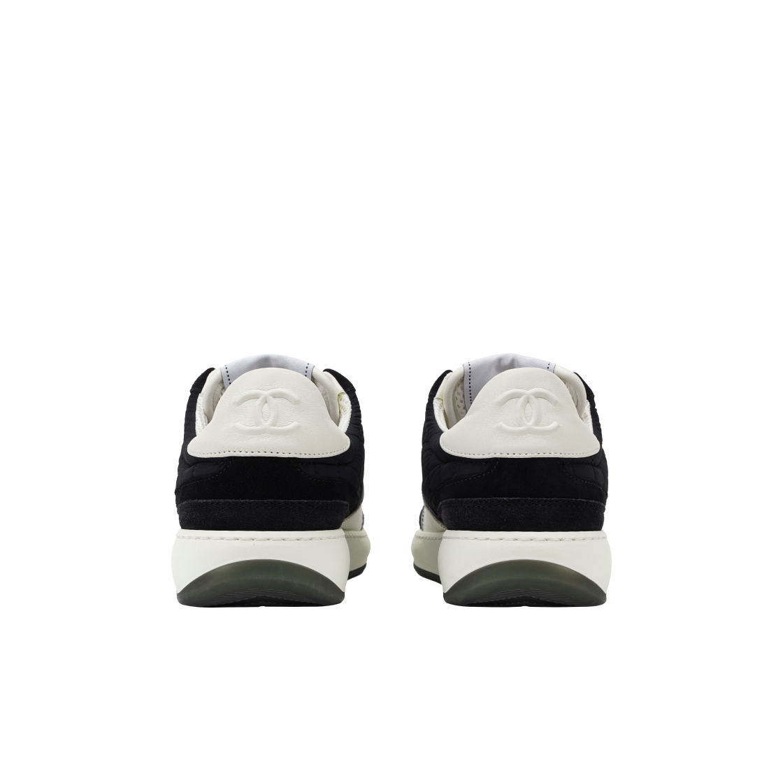(W) 샤넬 스니커즈 패브릭 스웨이드 카프스킨 & 블랙 화이트((W) Chanel Sneakers Fabric Suede Calfskin & Black White) - 6