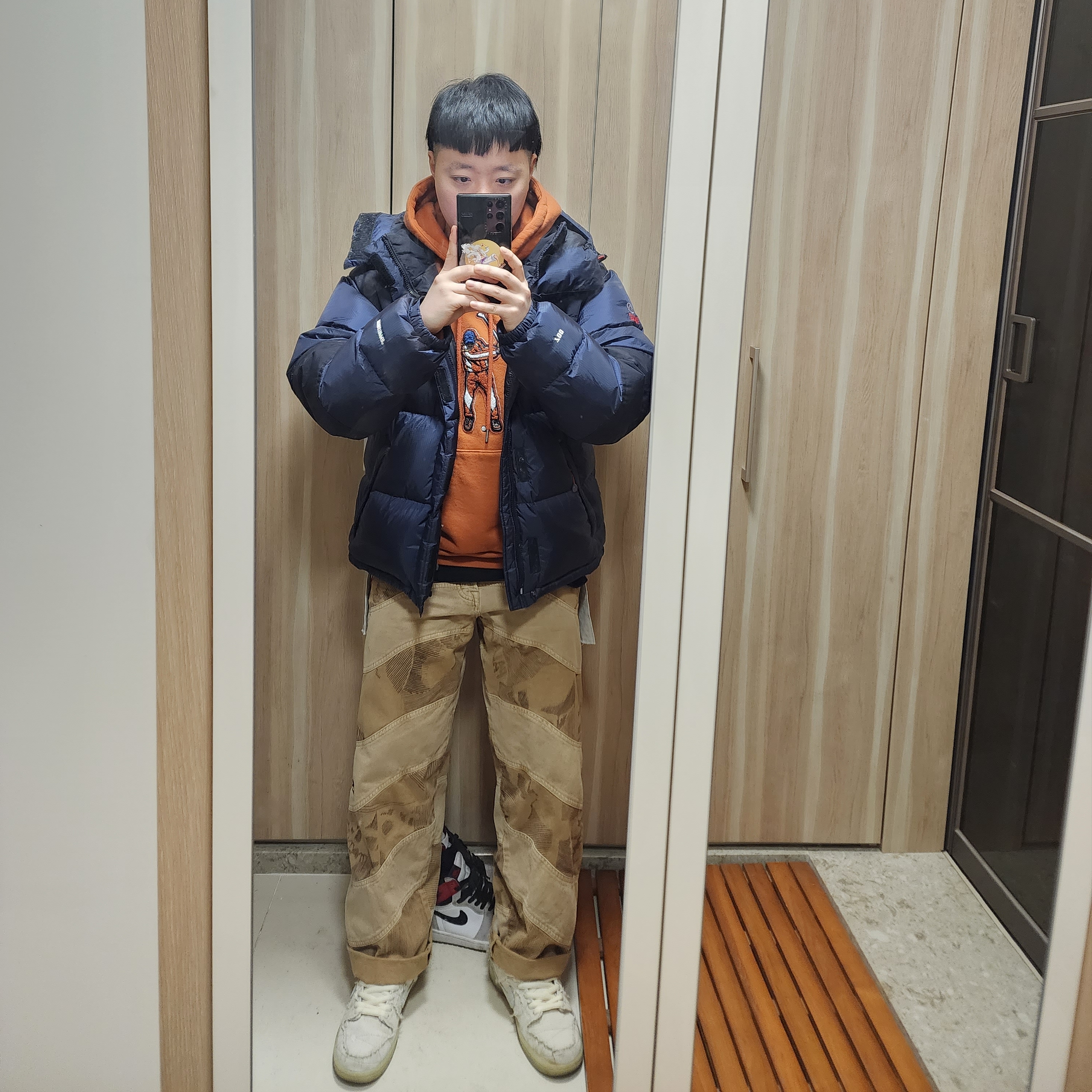 Jordan x Eastside Golf Fleece Hoodie Burnt Sunrise - Asia 착용 스타일