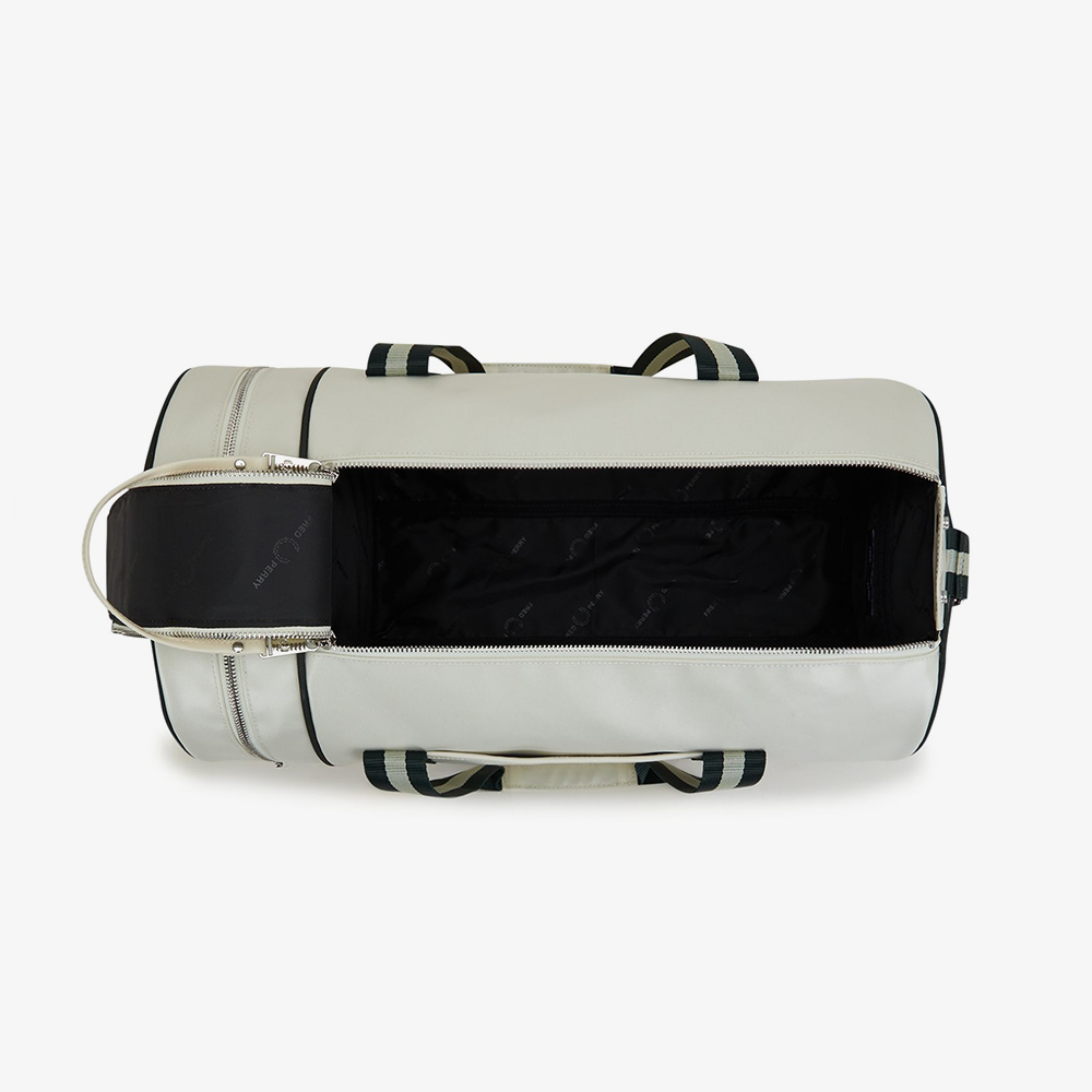 프레드페리 클래식 배럴 백 에크루/나이트그린(Fred Perry Classic Barrel Bag Ecru/Nghtgreen) - 5