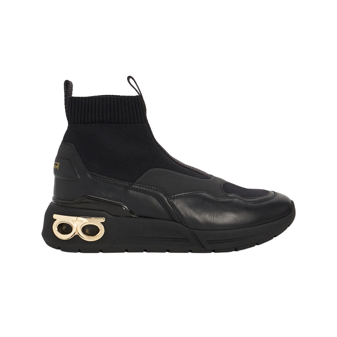 (W) 페라가모 간치니 스니커즈 블랙((W) Ferragamo Gancini Sneakers Black) - 1