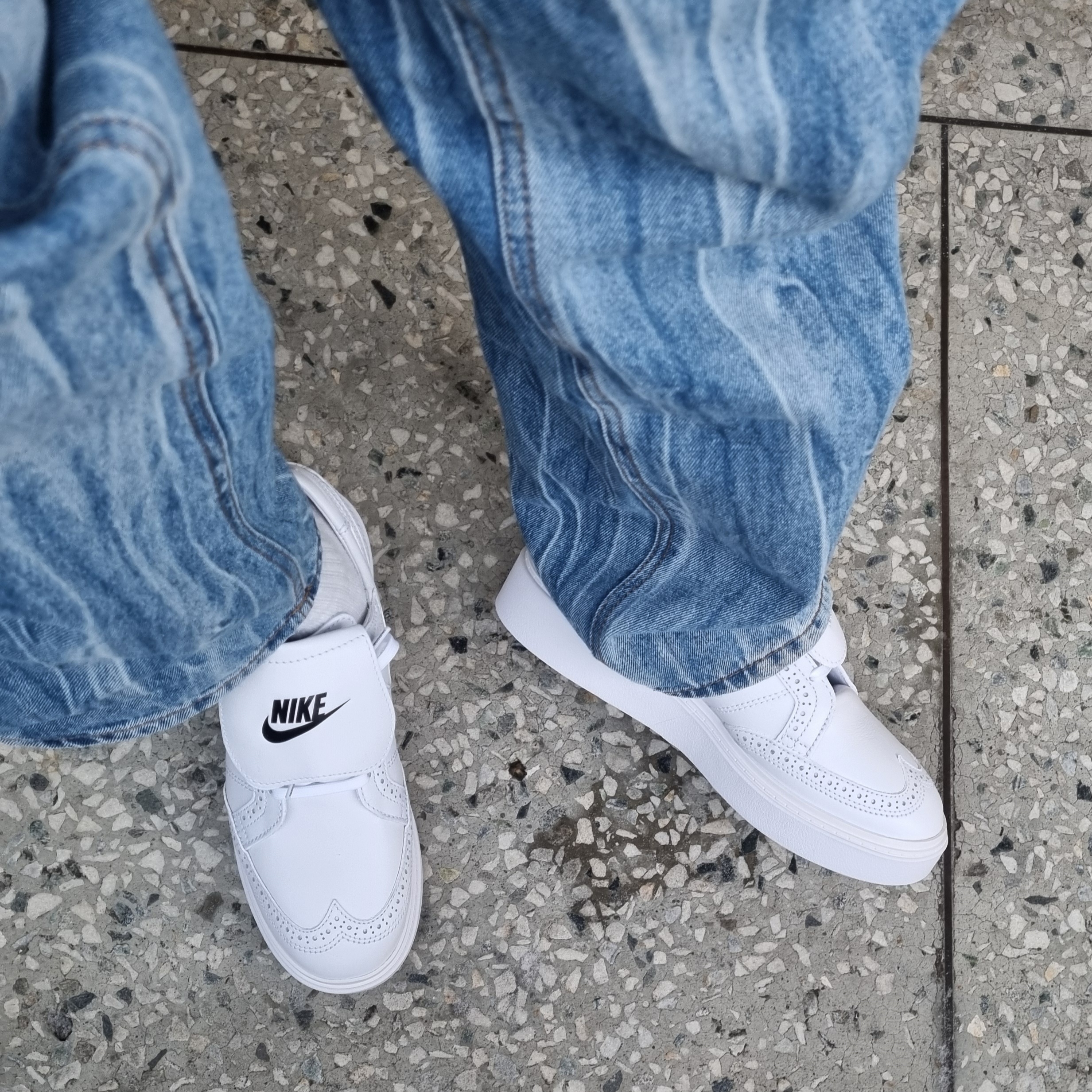 Nike x Peaceminusone Kwondo1 White 착용 스타일