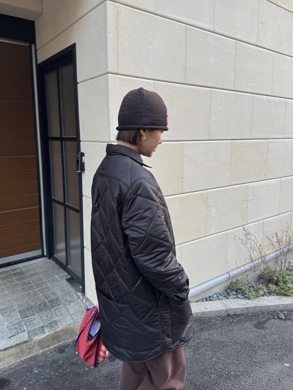 Safarispot  S.T.C QUILTING JACKET BLACK, Safarispot  S.T.C QUILTING JACKET BEIGE 착용 스타일