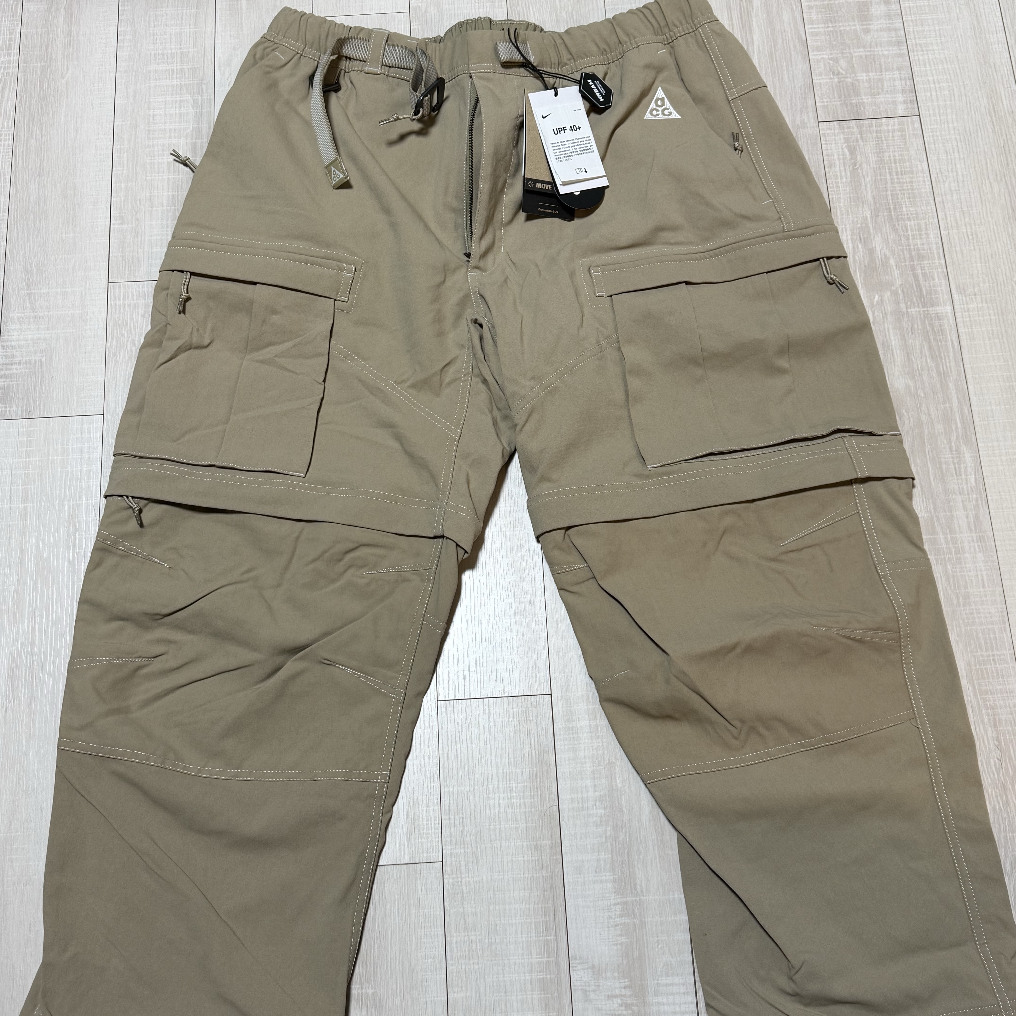 Nike ACG Smith Summit Cargo Pants Khaki Iron Ore - Asia 착용 스타일
