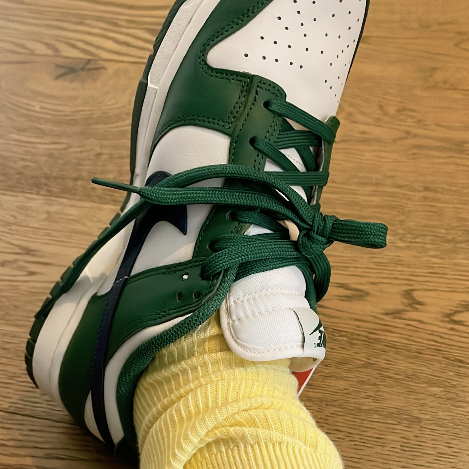 (W) Nike Dunk Low Gorge Green 착용 스타일