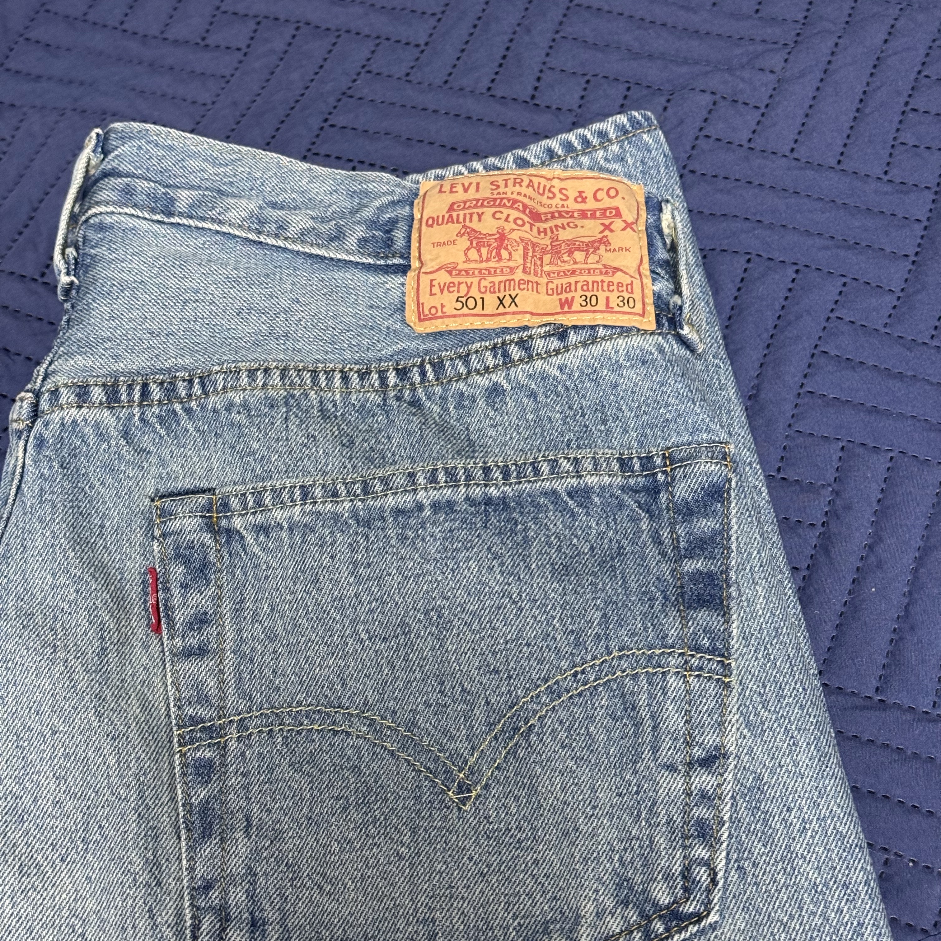 Levi's LVC 1955 Japan 501 Jean Blackjack Blue 착용 스타일