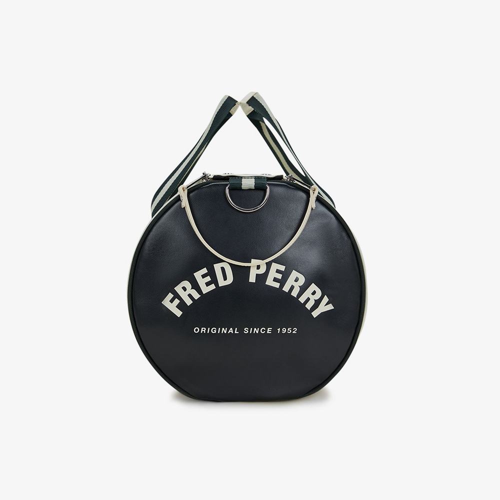 프레드페리 클래식 배럴 백 에크루/나이트그린(Fred Perry Classic Barrel Bag Ecru/Nghtgreen) - 4