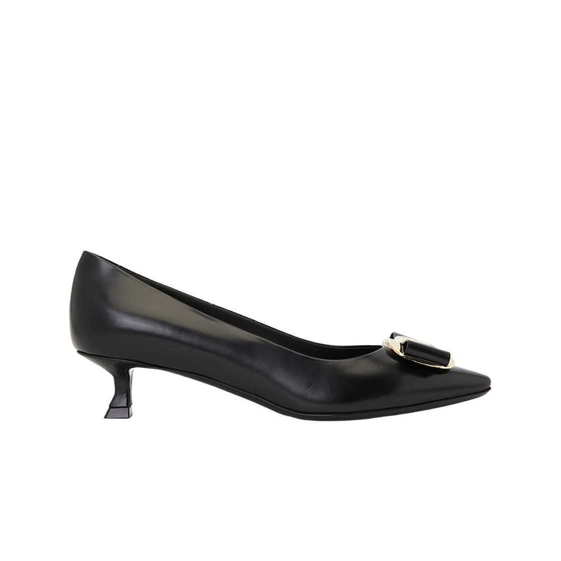 (W) 페라가모 뉴 바라 펌프 블랙((W) Ferragamo New Vara Pumps Black)