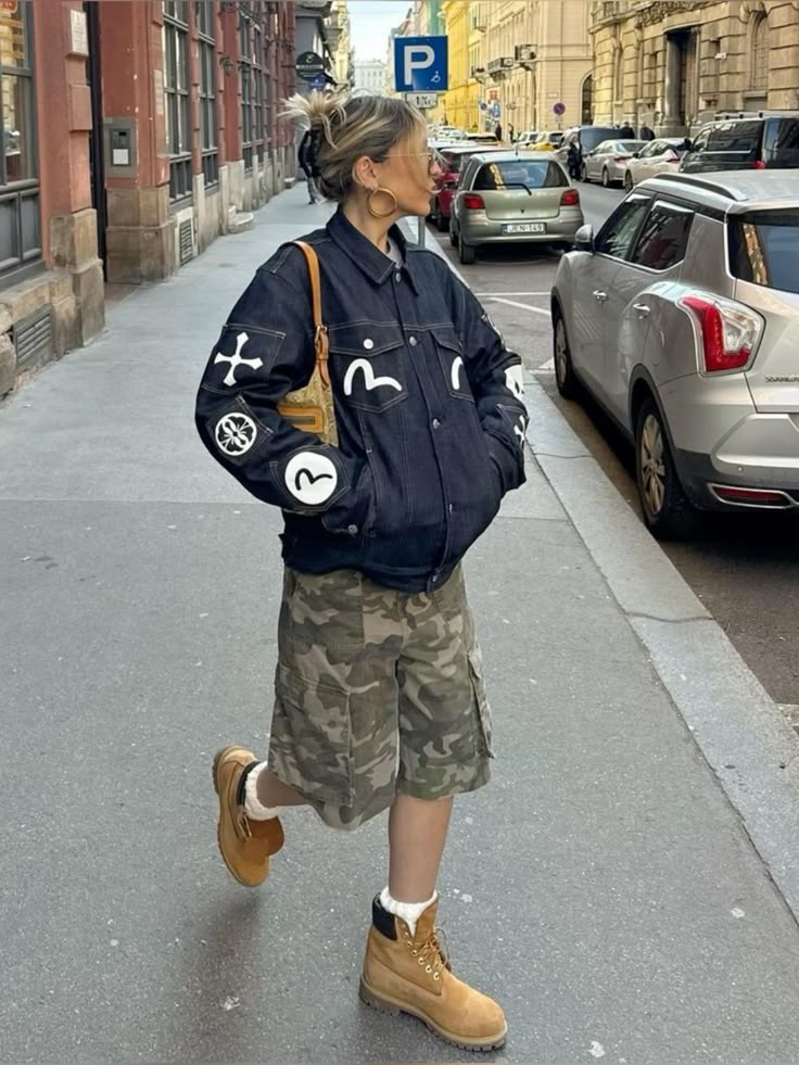 Stussy Ripstop Military Cargo Pants Ripstop Snow Camo, Undermycar Mu.51 Anti Fxxking Logo Play Big Cargo Camo Pants Camo Khaki 착용 스타일 - 5